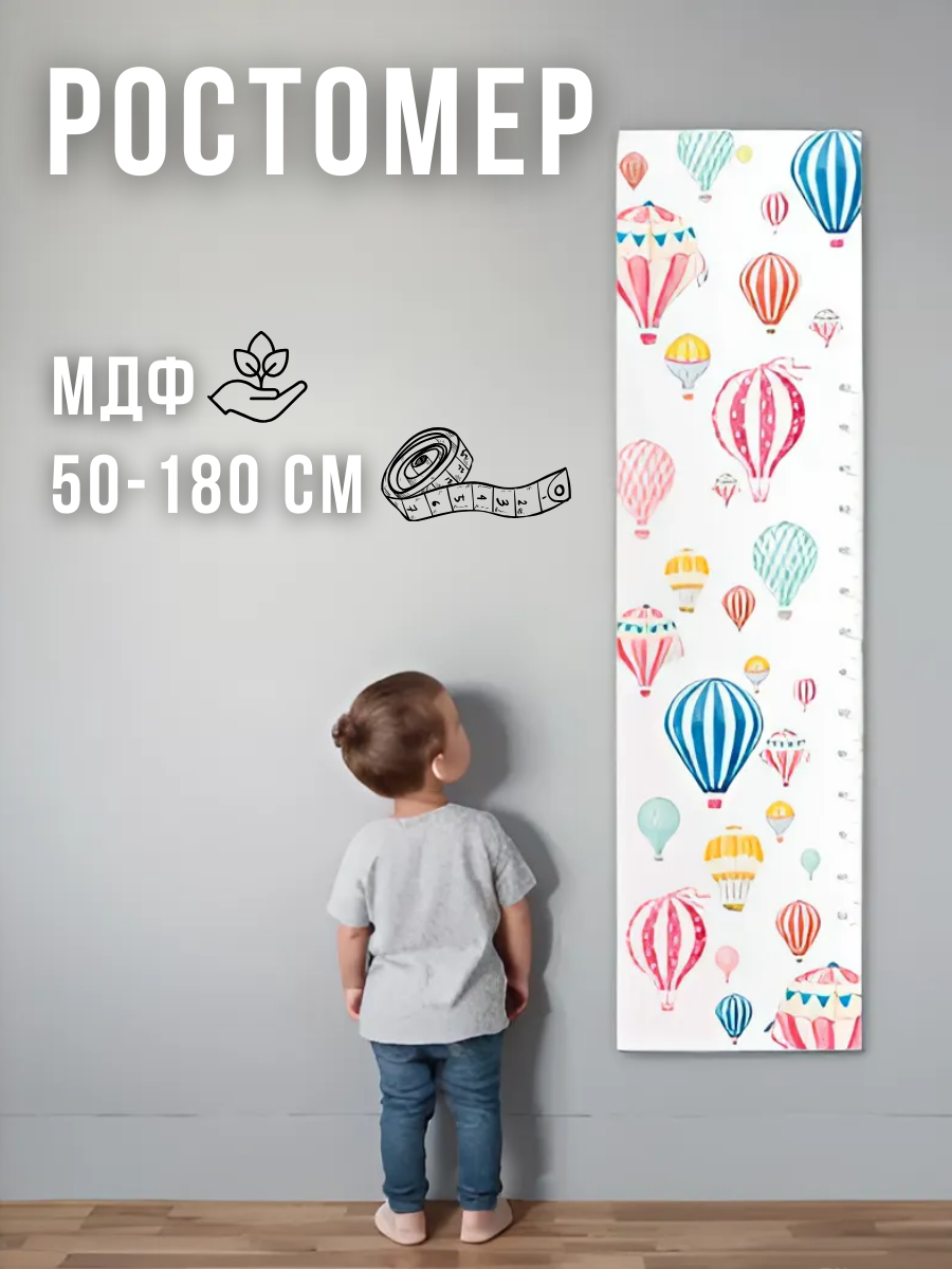 Изображение товара Панель МДФ Ростомер Воздушные шары 2440x600мм 1.49м2 1шт