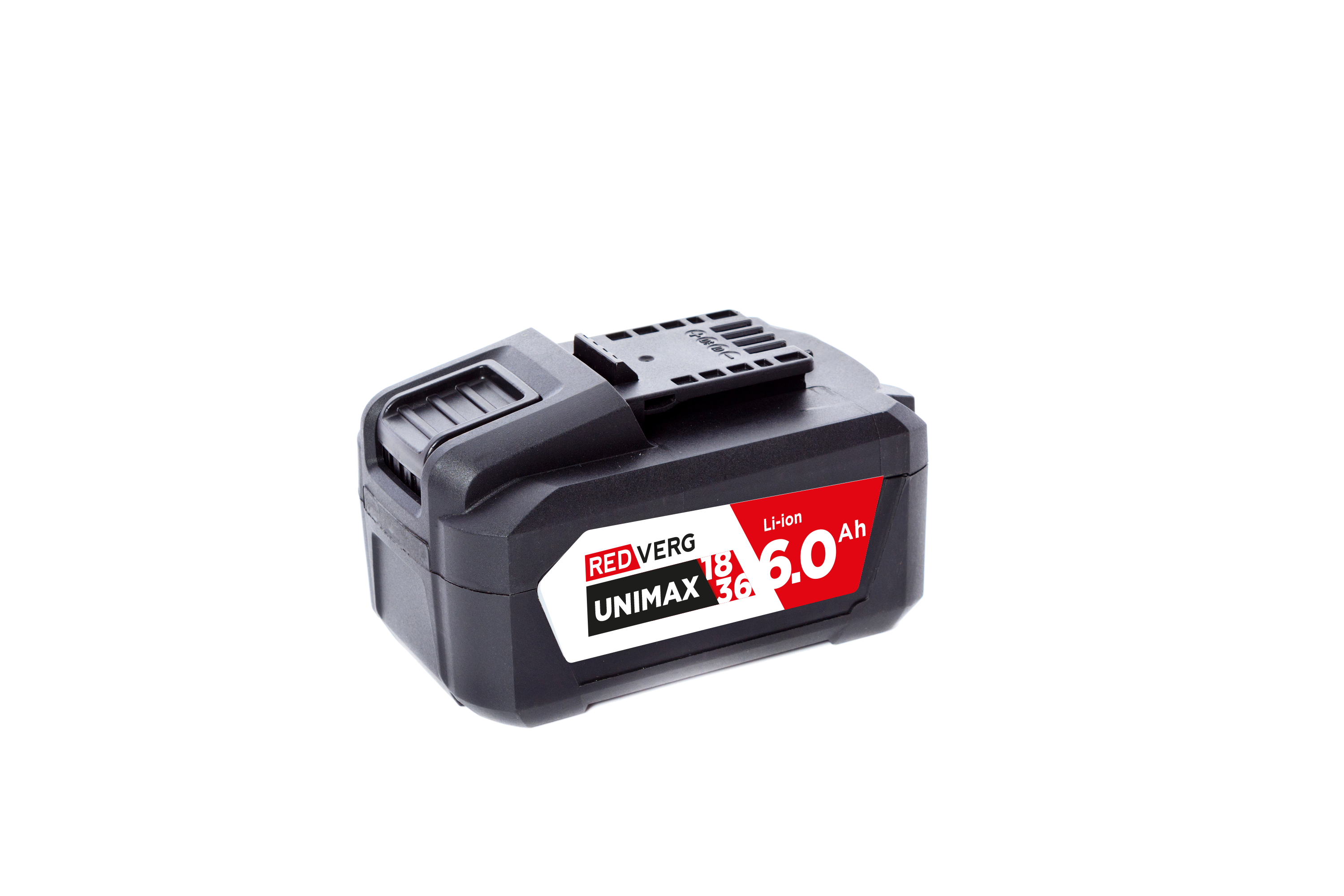 Изображение товара Аккумулятор Redverg 730041 Li-Ion 18В 6Ач с индикатором зарядки