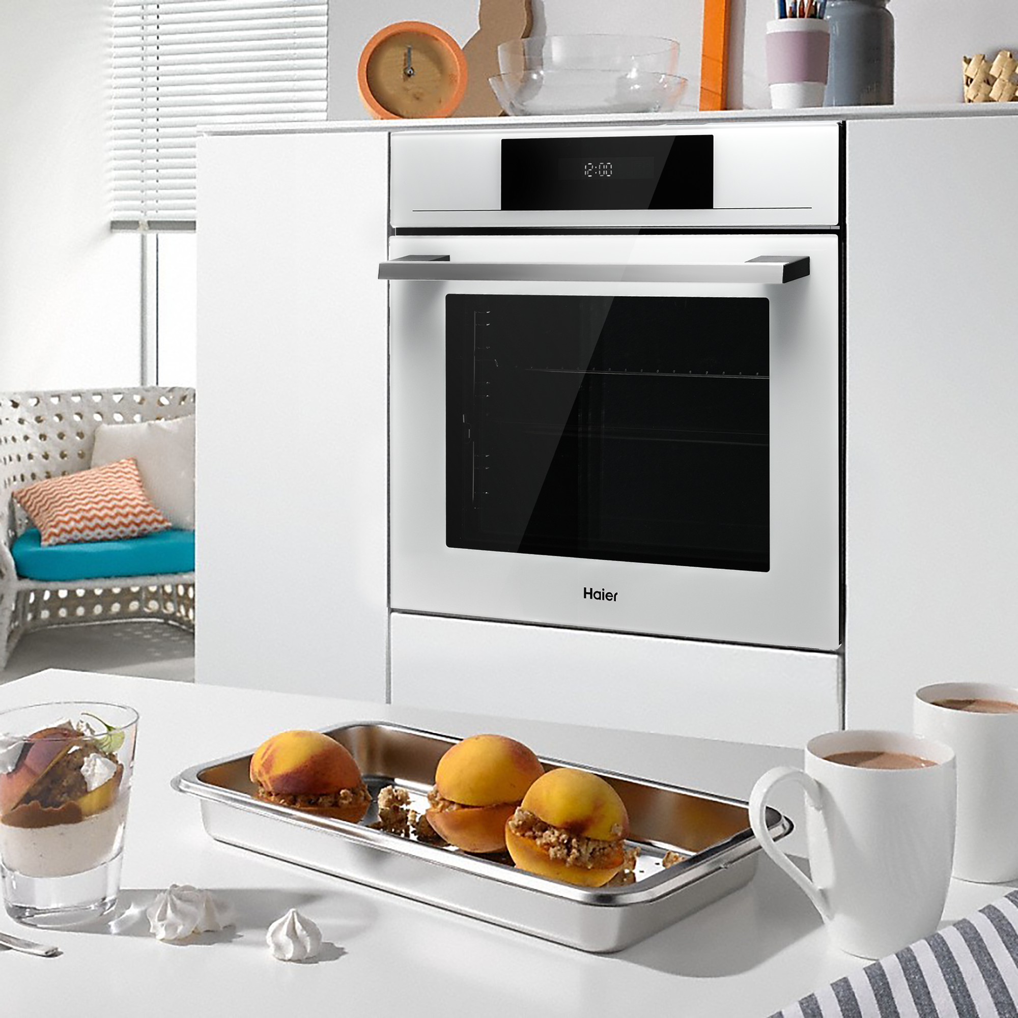 Электрический духовой шкаф Haier HOX-FP3AWB 59.5x59.5x56.7 см конвекция цвет белый - 15