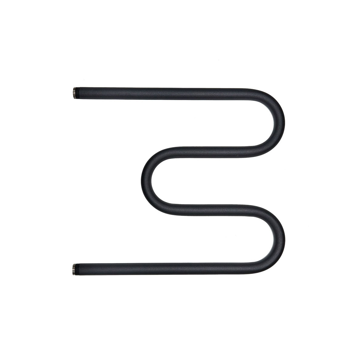 Изображение товара Водяной полотенцесушитель Волпро M-образный 53x60 см без подводки черный матовый