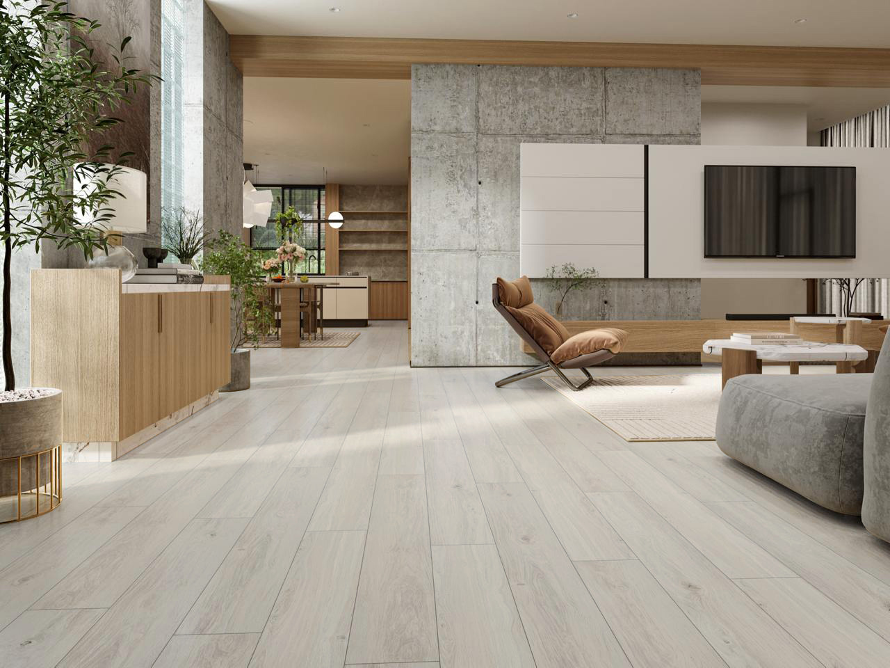 Изображение товара SPC плитка I-Floors Chamfer Дуб Мичиган 43 класс влагостойкий 4 мм