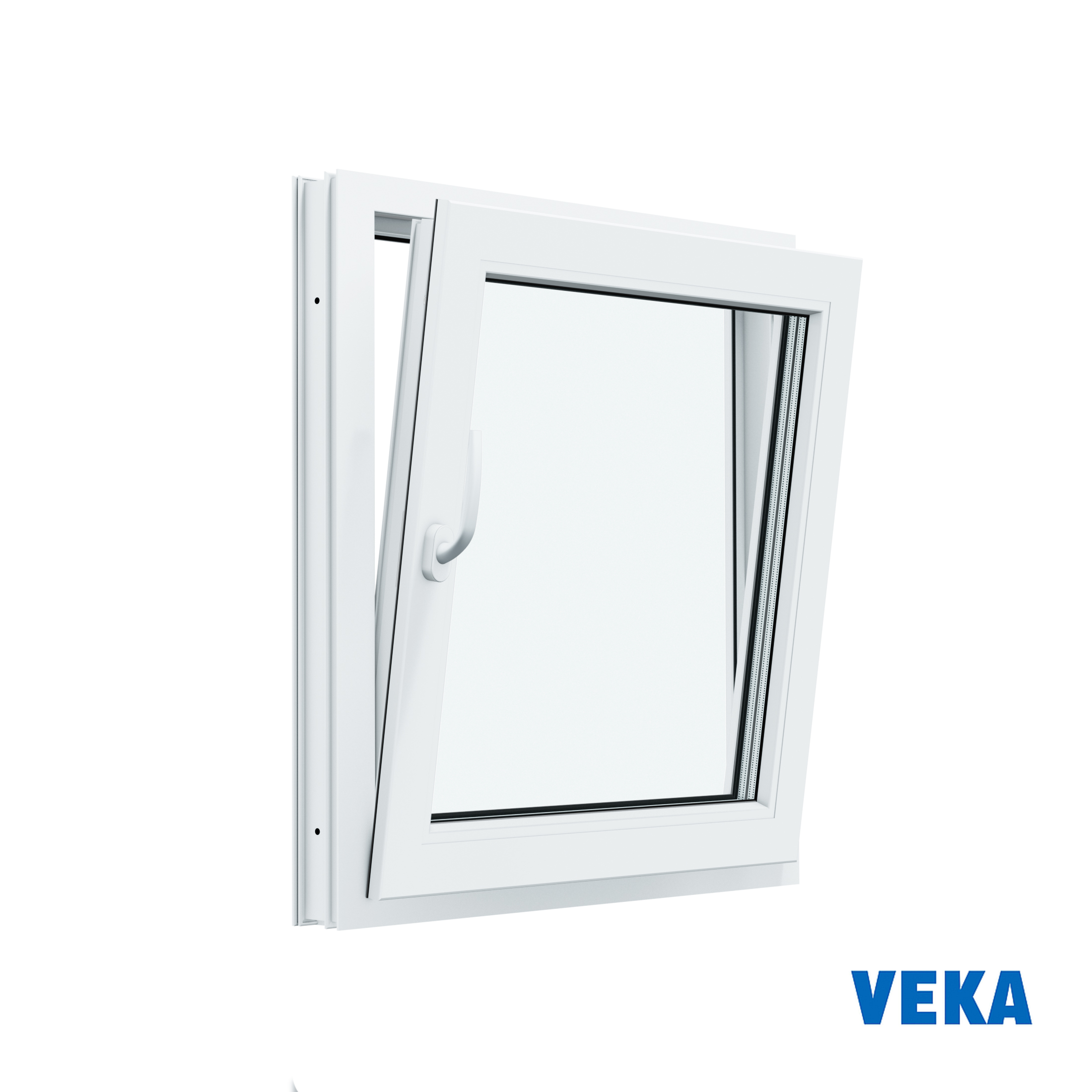 Изображение товара Пластиковое окно ПВХ Veka одностворчатое правое 1100x1000мм (ВхШ) однокамерный стеклопакет Изображение товара Пластиковое окно ПВХ Veka одностворчатое правое 1100x1000мм (ВхШ) однокамерный стеклопакет