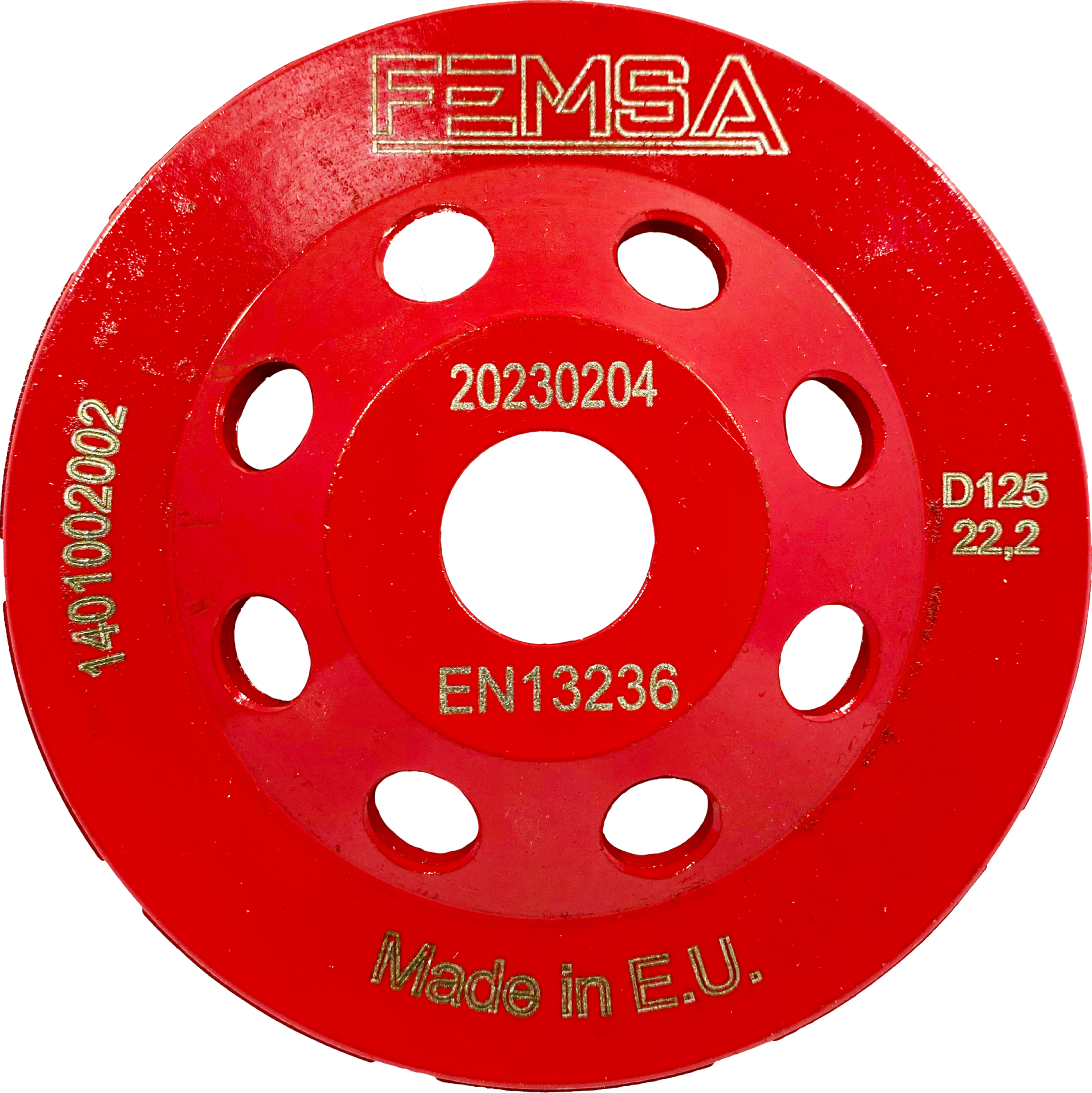 Изображение товара Чашка алмазная двухрядная по бетону Femsa 1401002002 125x22.2 мм