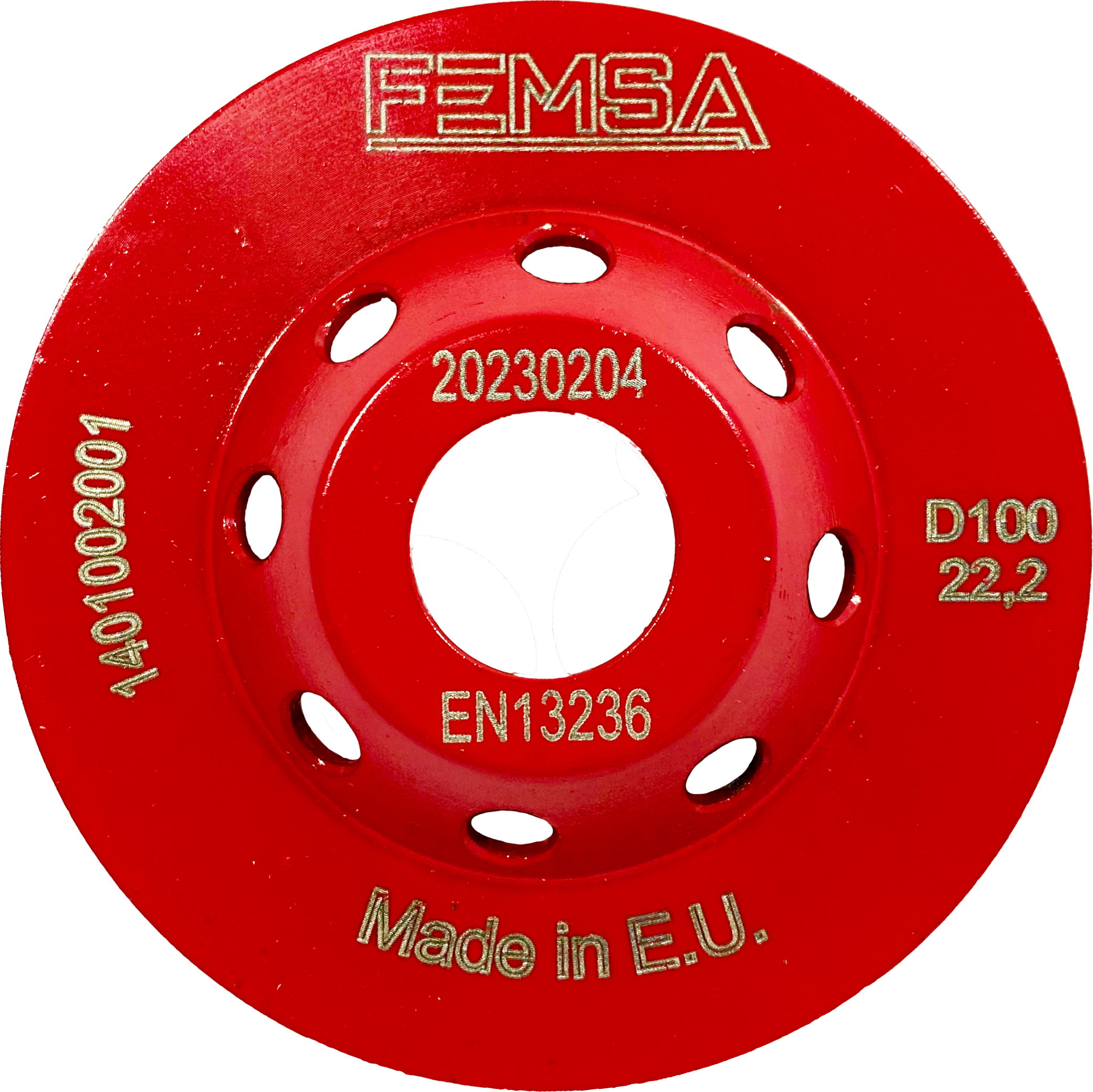 Изображение товара Чашка алмазная двухрядная FEMSA 100 мм для бетона и кирпича