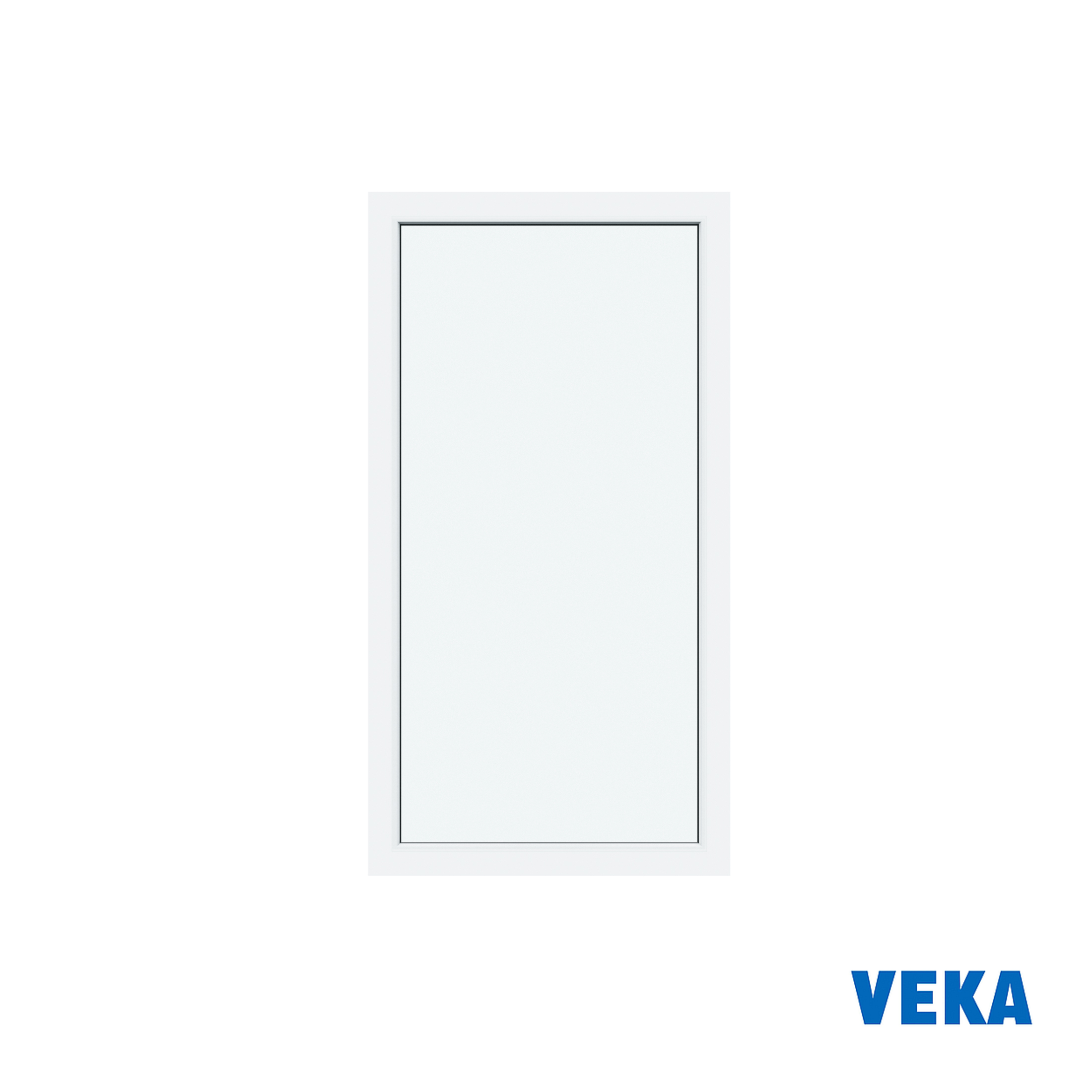 Изображение товара Пластиковое окно ПВХ Veka 800x500мм одностворчатое глухое двухкамерный стеклопакет