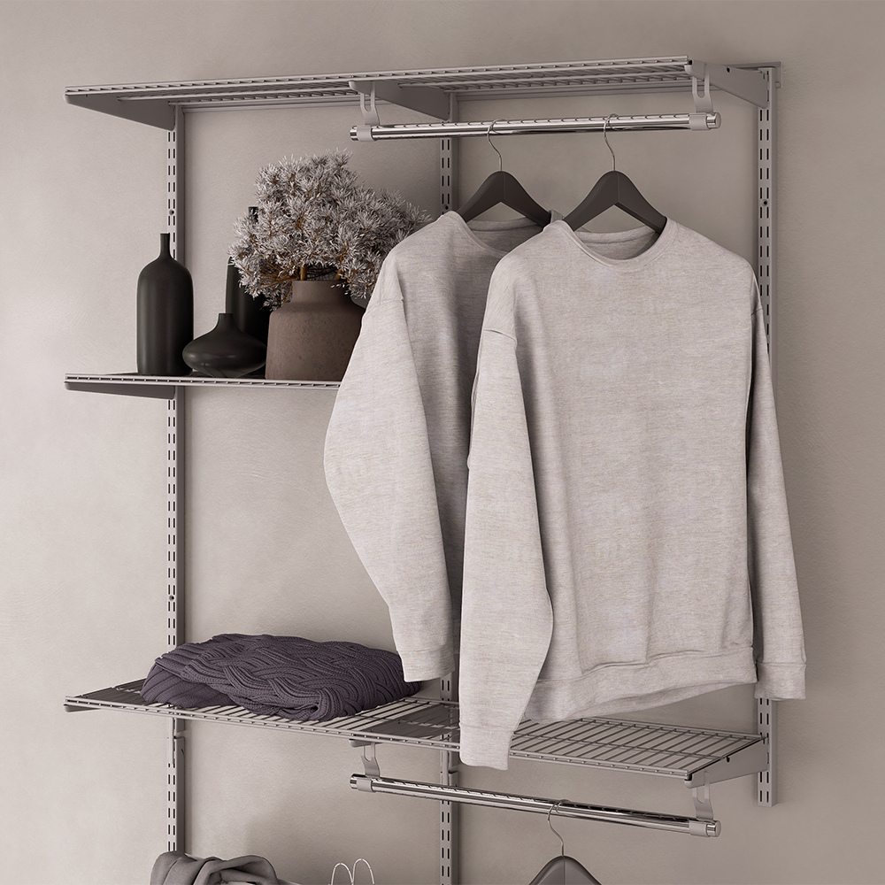 Изображение товара Гардеробная Larvij LWK301GA 128x232x35 см цвет серый