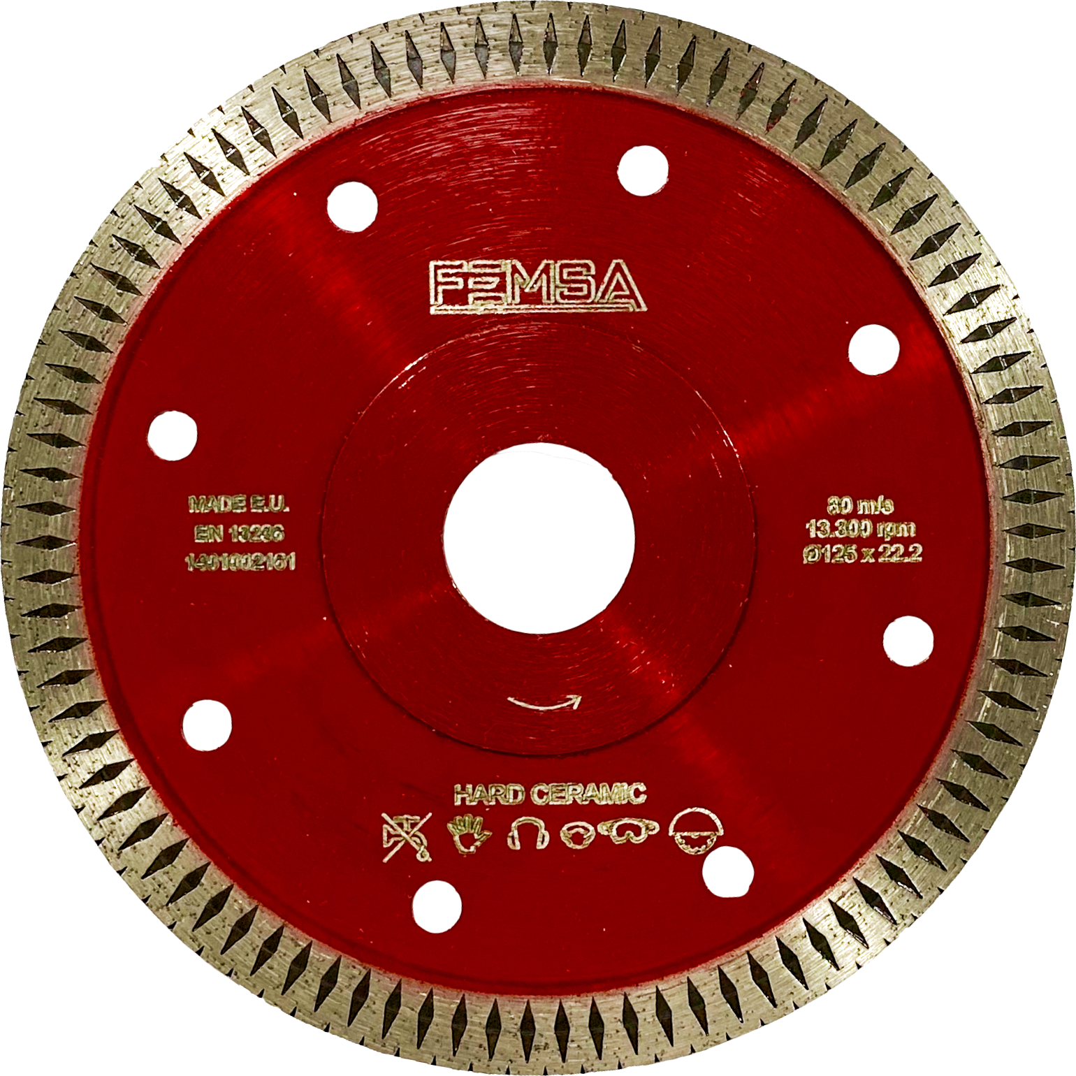 Изображение товара Диск алмазный по керамограниту Femsa STHC10 125х1,2х22,23 мм Испания