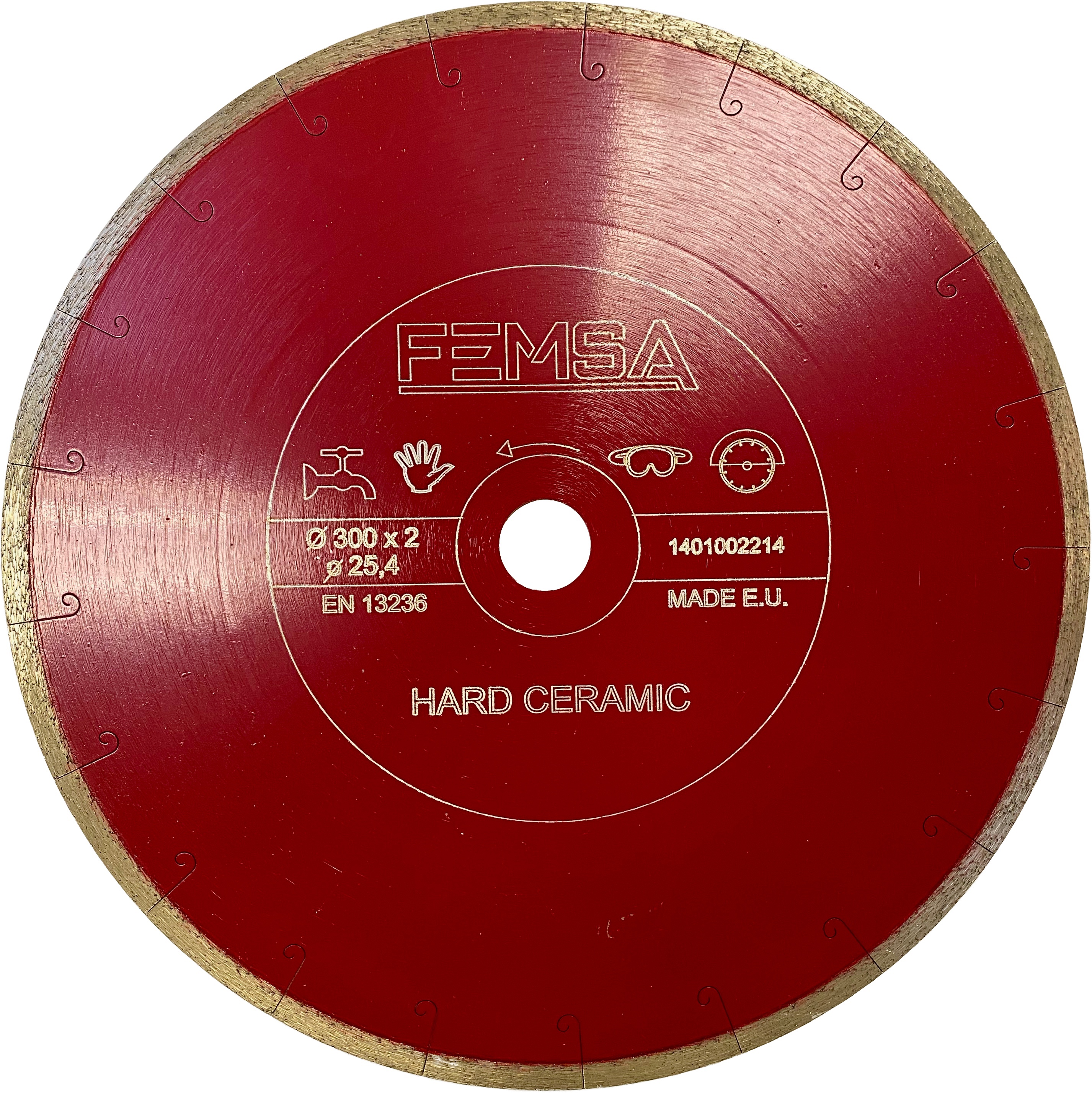 Изображение товара Диск алмазный по керамограниту Femsa STHC7 300x25.4x2 мм для точной резки