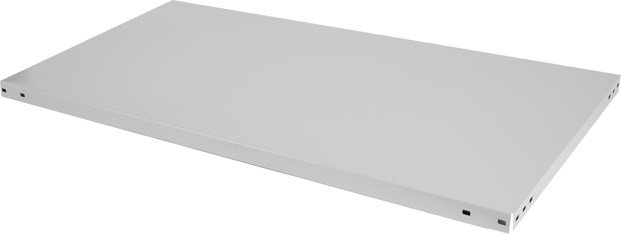 Изображение товара Полка для стеллажа 100x50 см из нержавеющей стали серый цвет 150 кг нагрузка