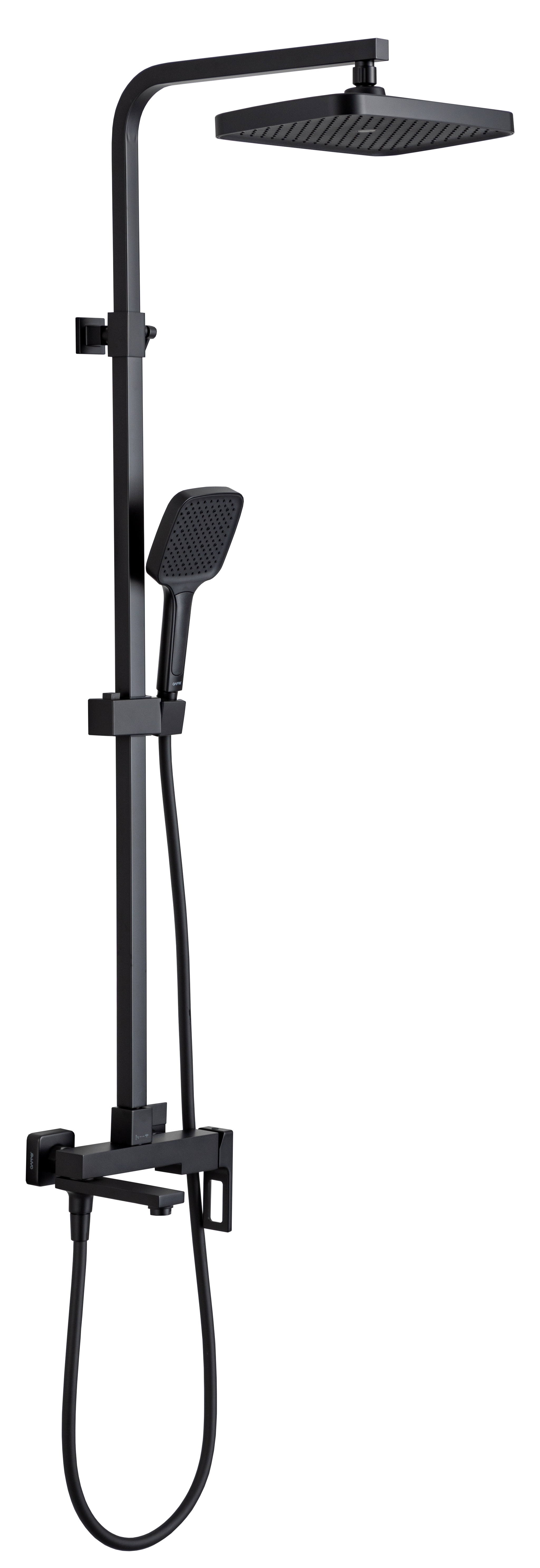 Изображение товара Душевая система Gappo Eder со смесителем 3 режима цвет черный