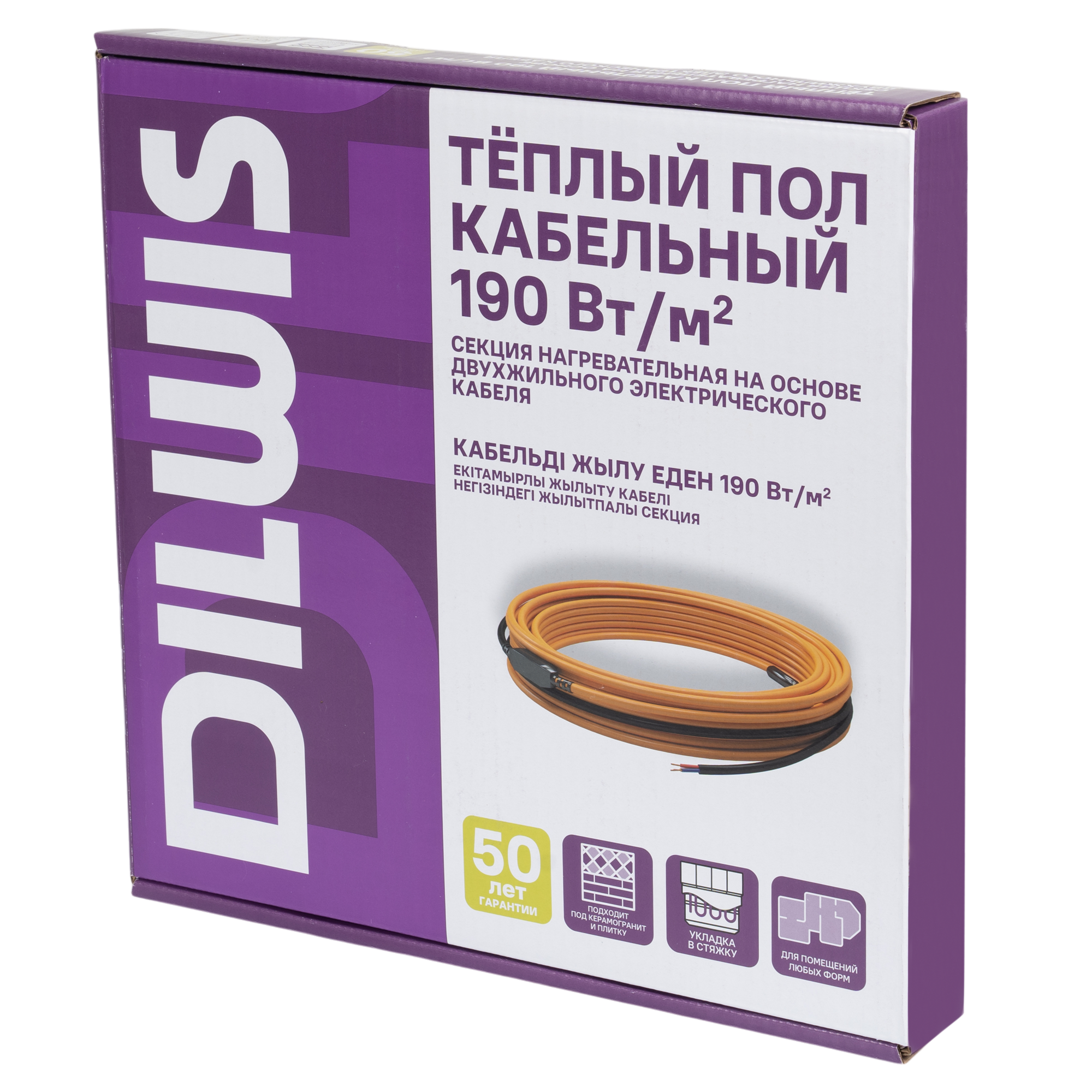 Нагревательный кабель для теплого пола DILWIS 4 м2 760 Вт - 2