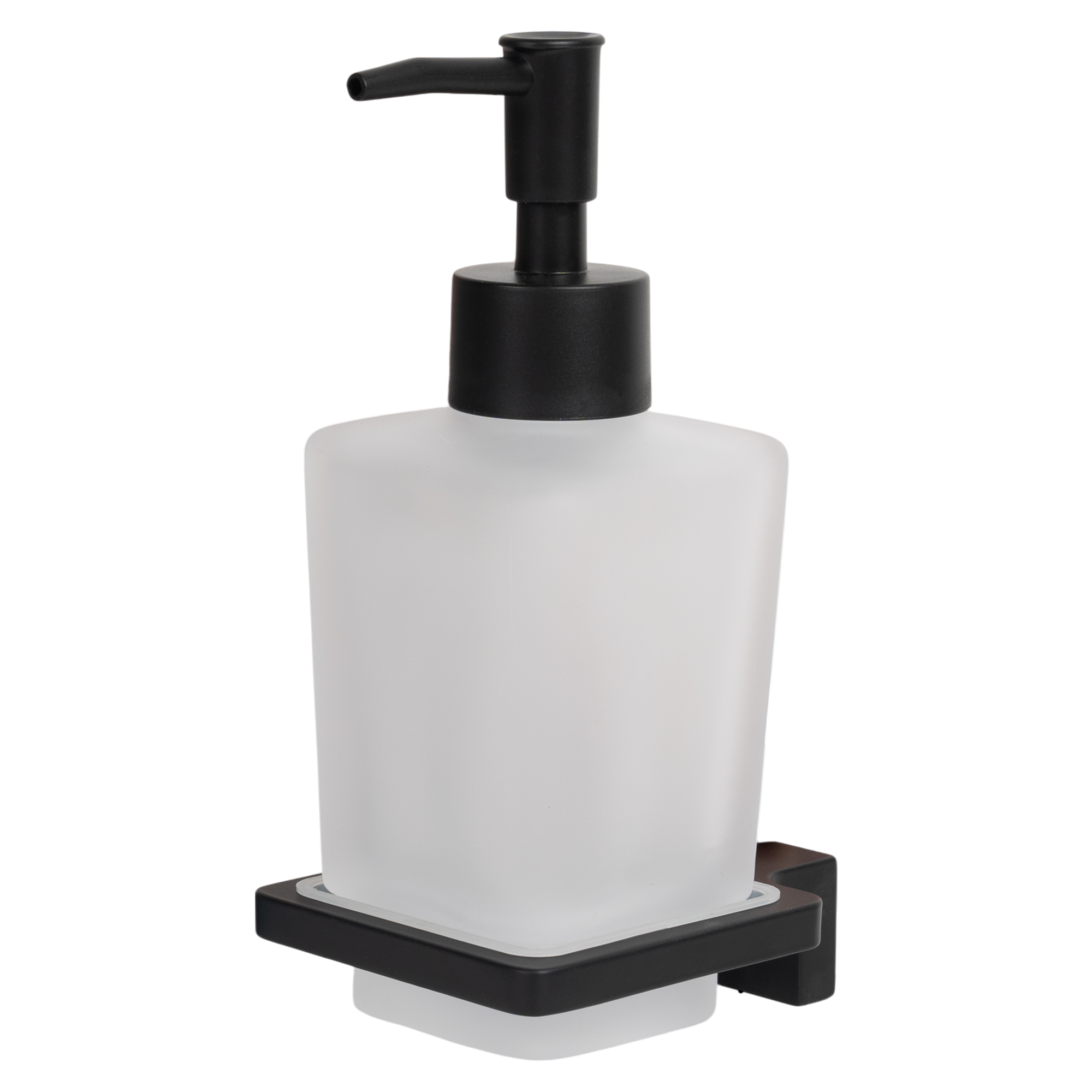 Изображение товара Дозатор для жидкого мыла Swensa Lucid SWR-5400-04-BLK, подвесной, цвет прозрачный/черный