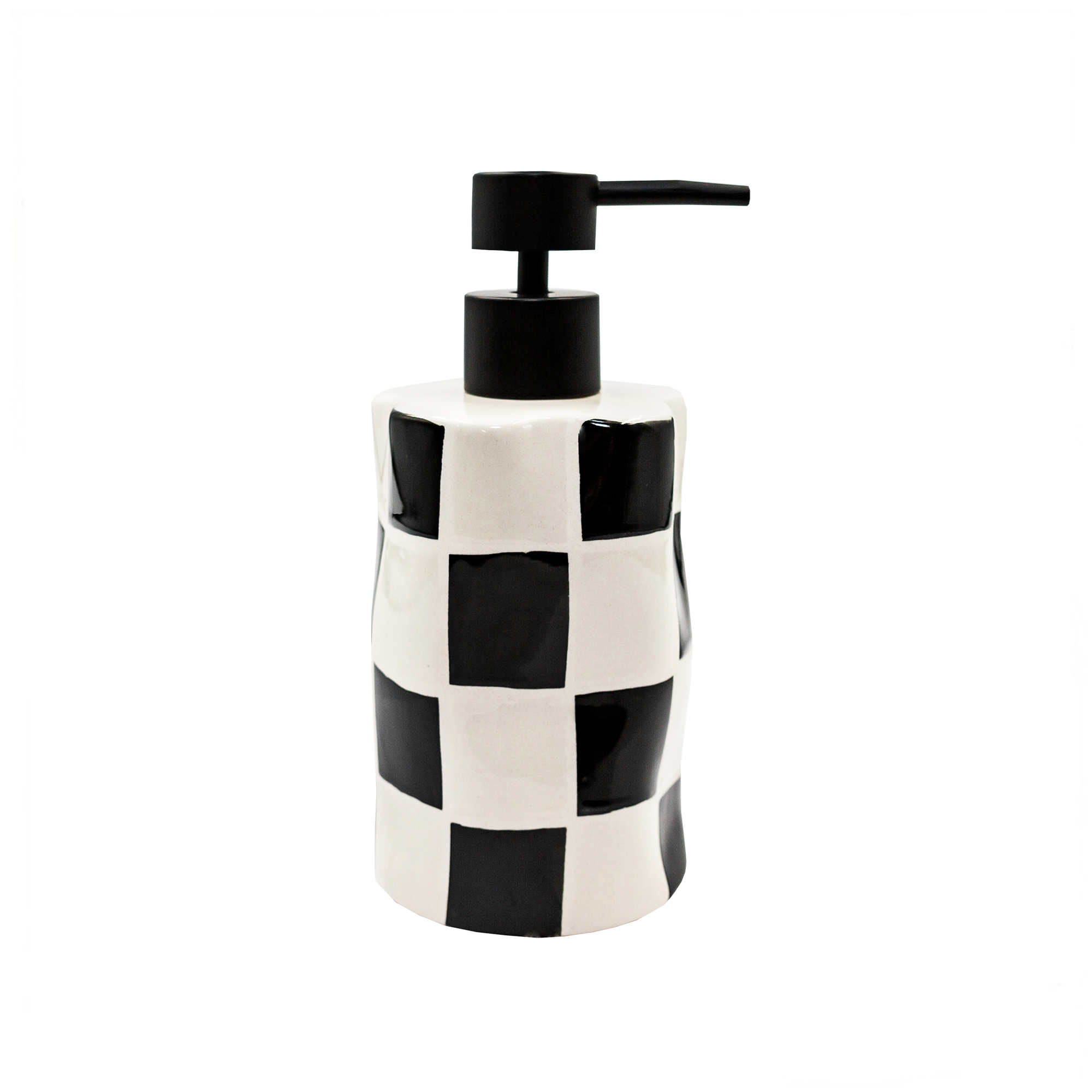 Изображение товара Дозатор для жидкого мыла Bath Plus Chess W-CE2023A-LD керамика цвет белые и черные квадратики