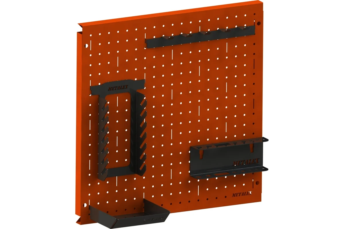 Изображение товара Металлическая перфопанель Metalex PROA4040 250x400 мм оранжевая