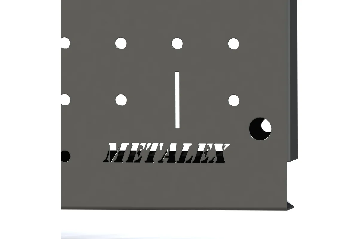 Изображение товара Металлическая перфопанель для инструментов 400x1600 мм Metalex PRS40160 серого цвета