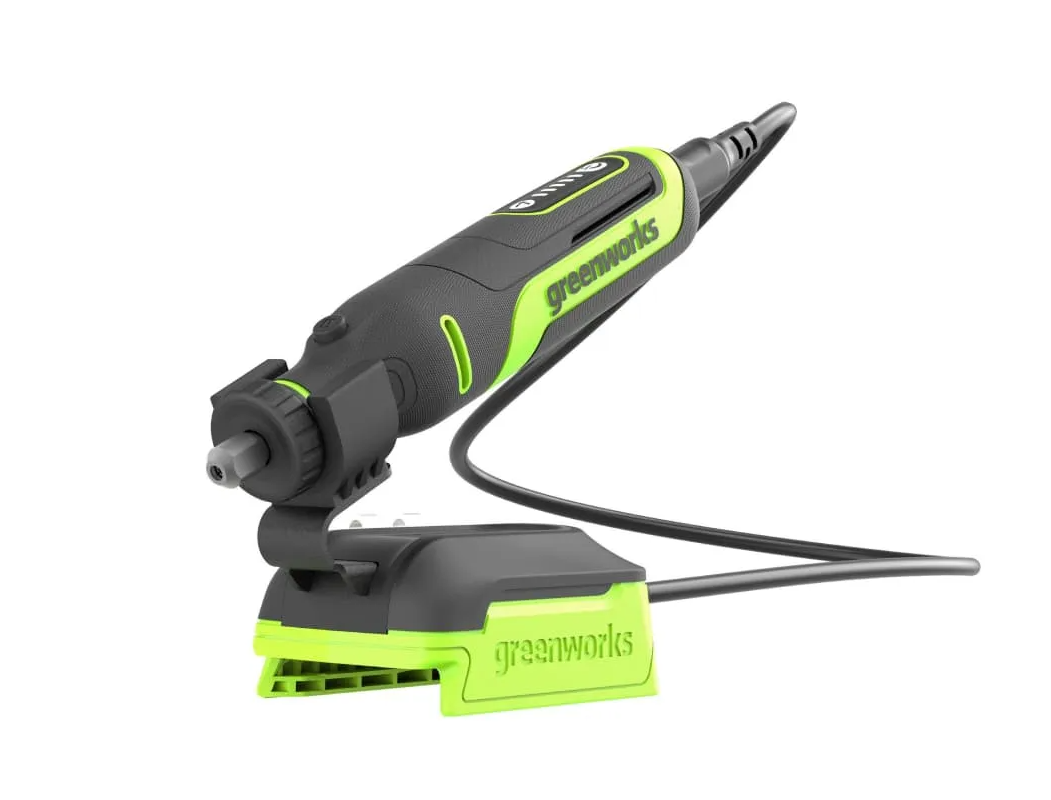 Изображение товара Аккумуляторный гравер Greenworks G24RT 24V, мощный, универсальный, набор 52 шт