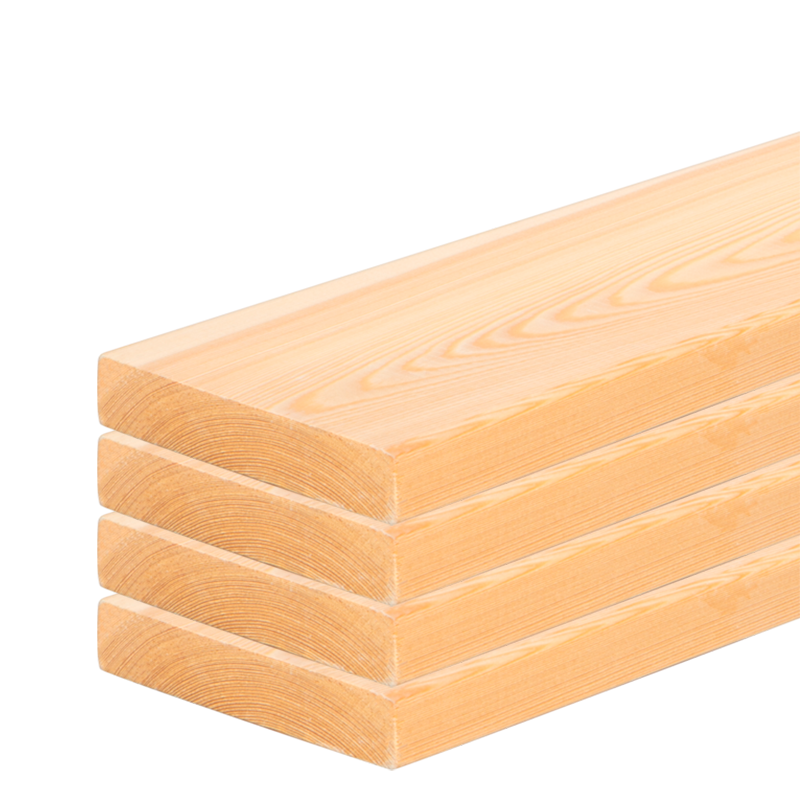 Изображение товара Палубная доска из лиственницы Дом Дерева 1200x142x28мм двусторонняя 4 шт