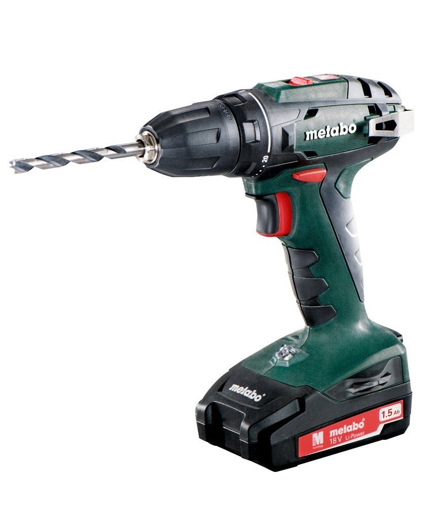 Изображение товара Аккумуляторная дрель-шуруповерт METABO BS 18 602207550 18 В с кейсом и двумя АКБ