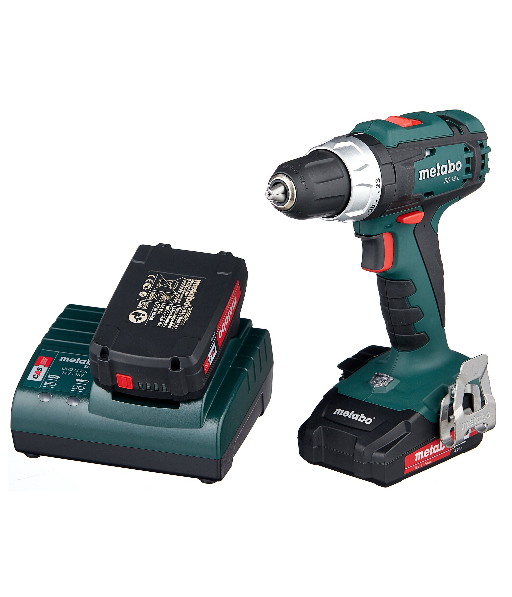 Изображение товара Дрель-шуруповерт аккумуляторная Metabo BS 18 L 602321500, 18 В Li-Ion 1x2 Ач