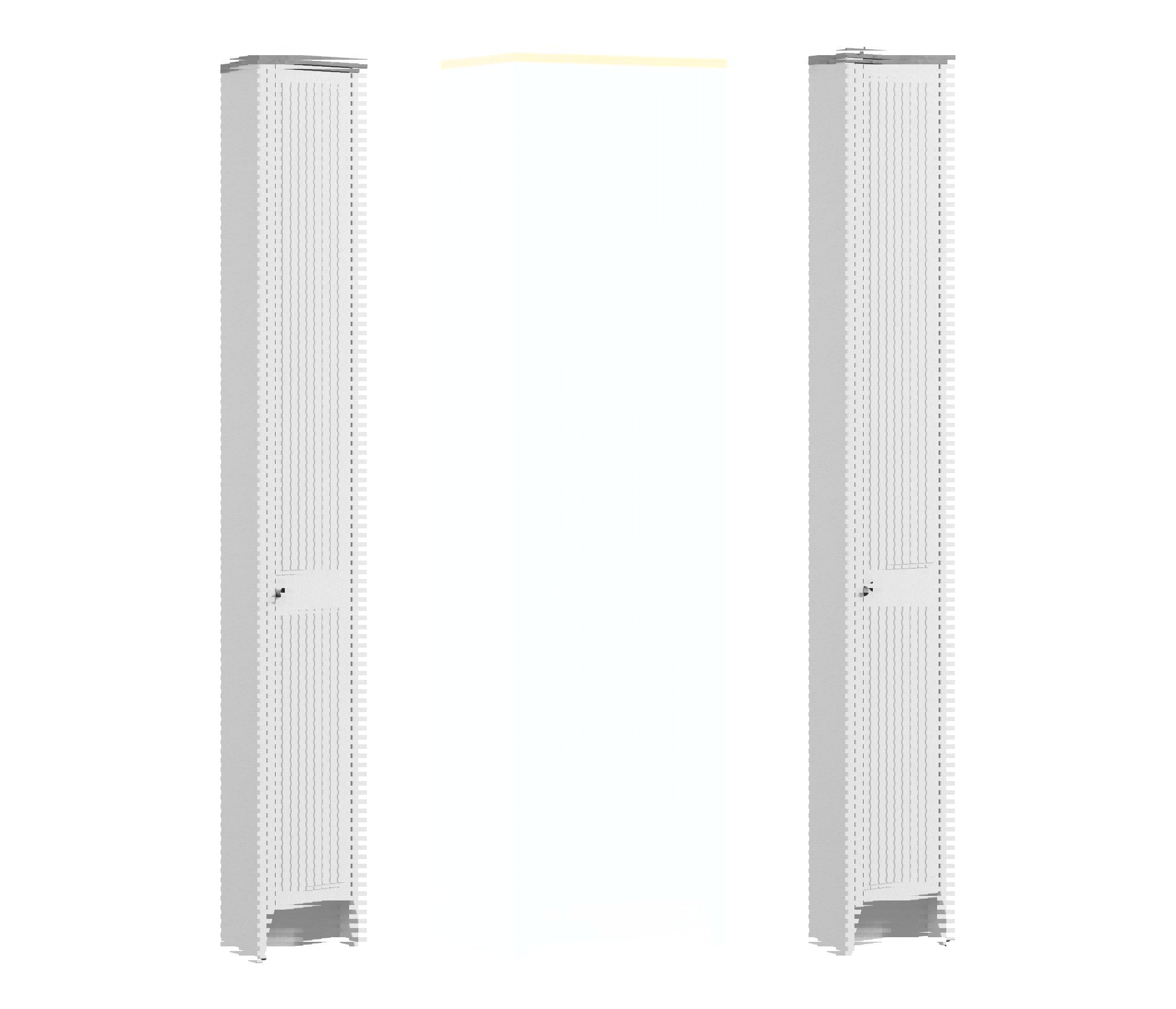 Изображение товара Шкаф Столплит 2024355600000 60x223x42 см ЛДСП цвет белый альпийский, дуб гамильтон/МДФ дуб белый