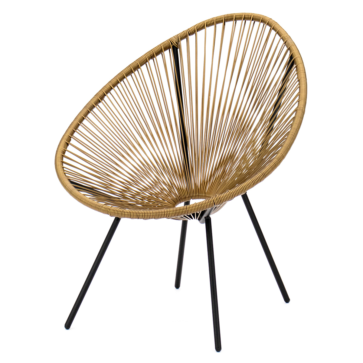 Изображение товара Кресло садовое Kornera Акапулько оранжевое/медное, Россия, стойкое к погоде