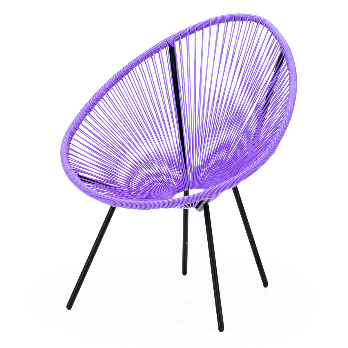 Изображение товара Кресло садовое Kornera Акапулько 71x80x86 см фиолетовое Россия