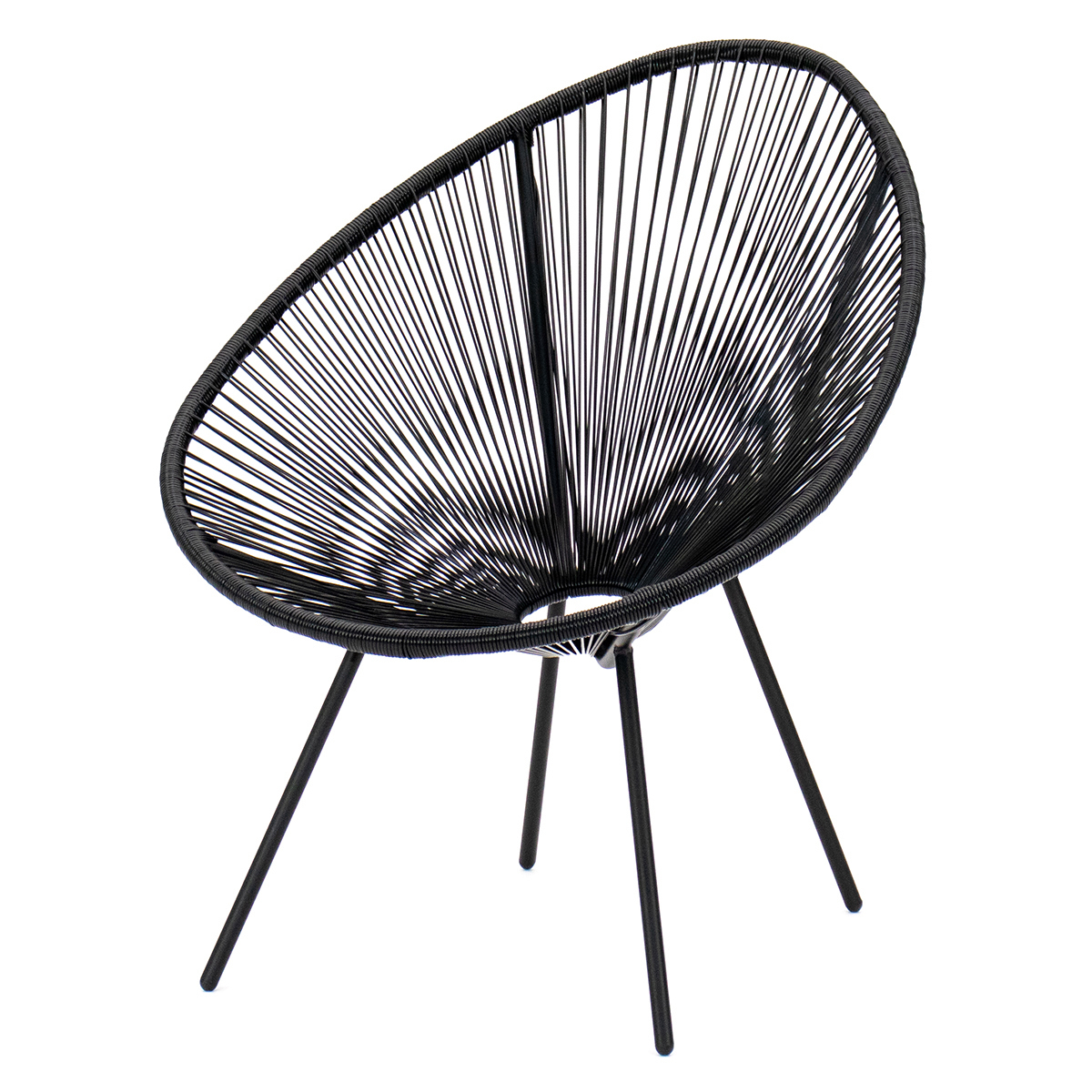 Изображение товара Кресло садовое Kornera Акапулько 71x80x86 см металлическое Черное