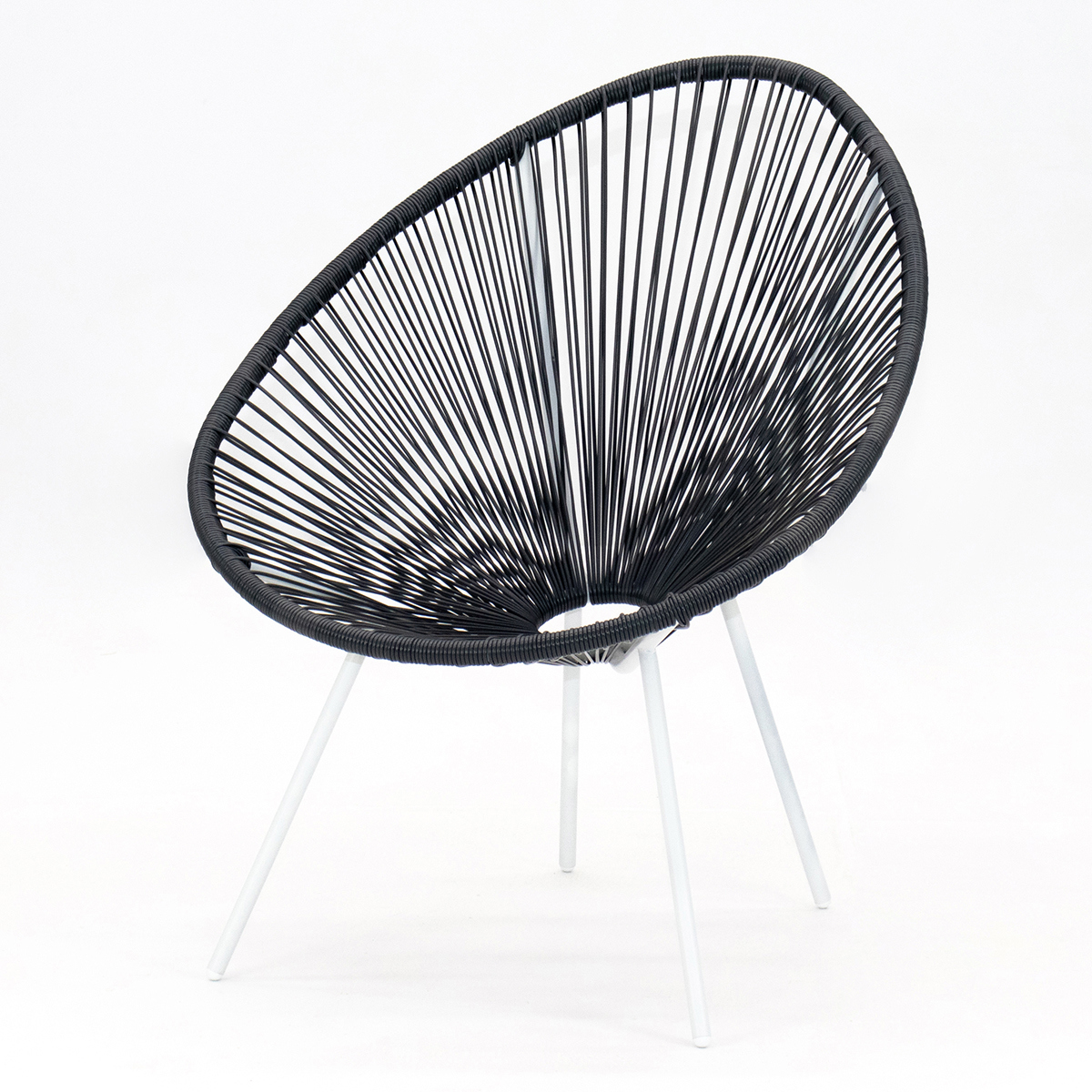 Изображение товара Кресло садовое Kornera Акапулько 013001-wt-gr из искусственного ротанга, Россия