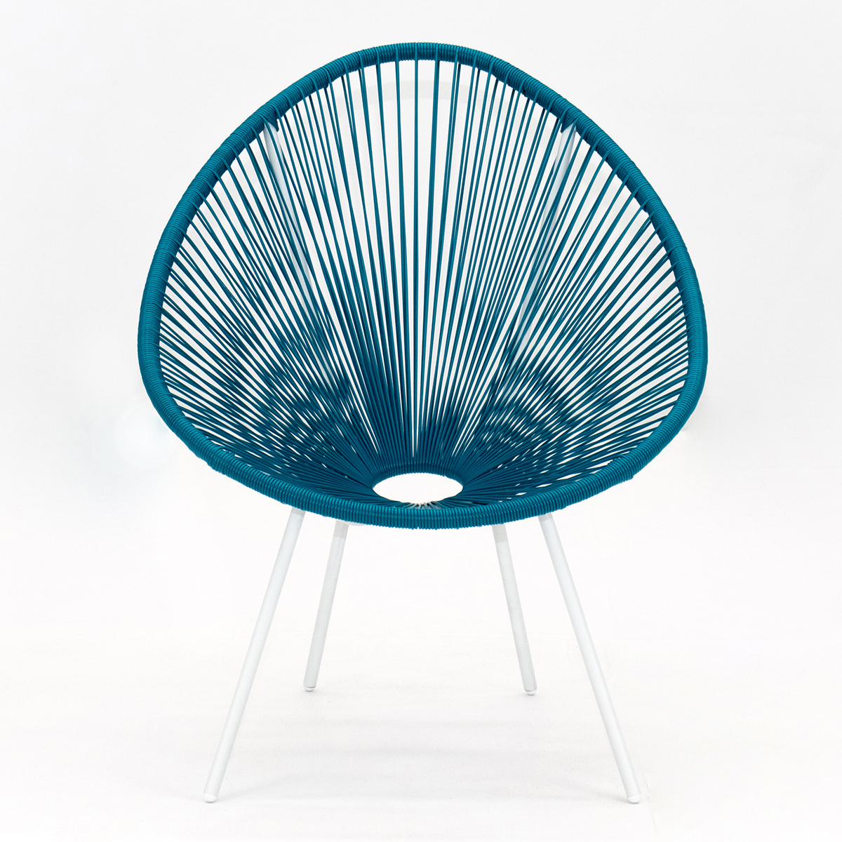 Изображение товара Кресло садовое Kornera Акапулько из искусственного ротанга, зеленое, Россия