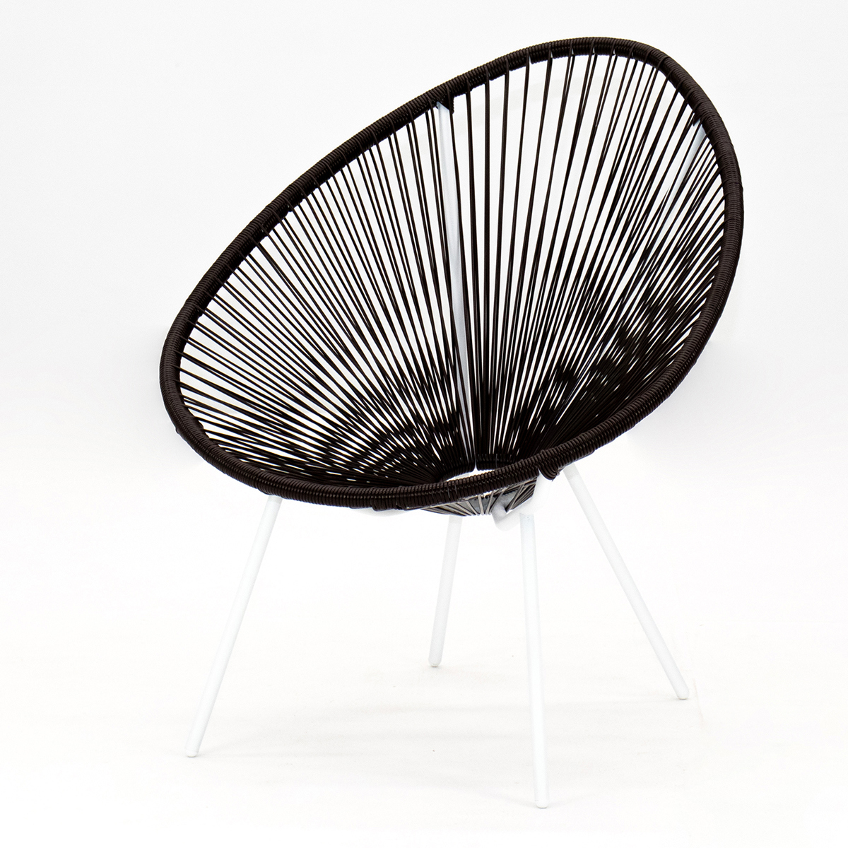 Изображение товара Кресло садовое Kornera Акапулько 013001-wt-br 71 см x 80 см x 86 см сталь коричневый