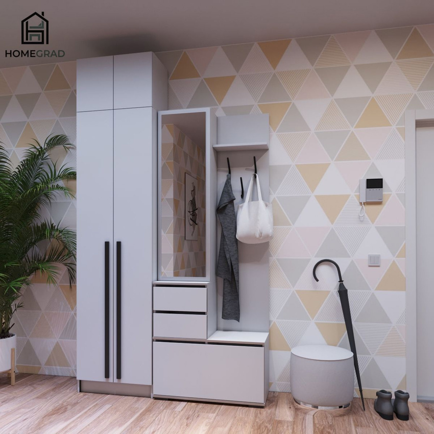 Изображение товара Комплект мебели для прихожей Boston Homegrad 140x250 см