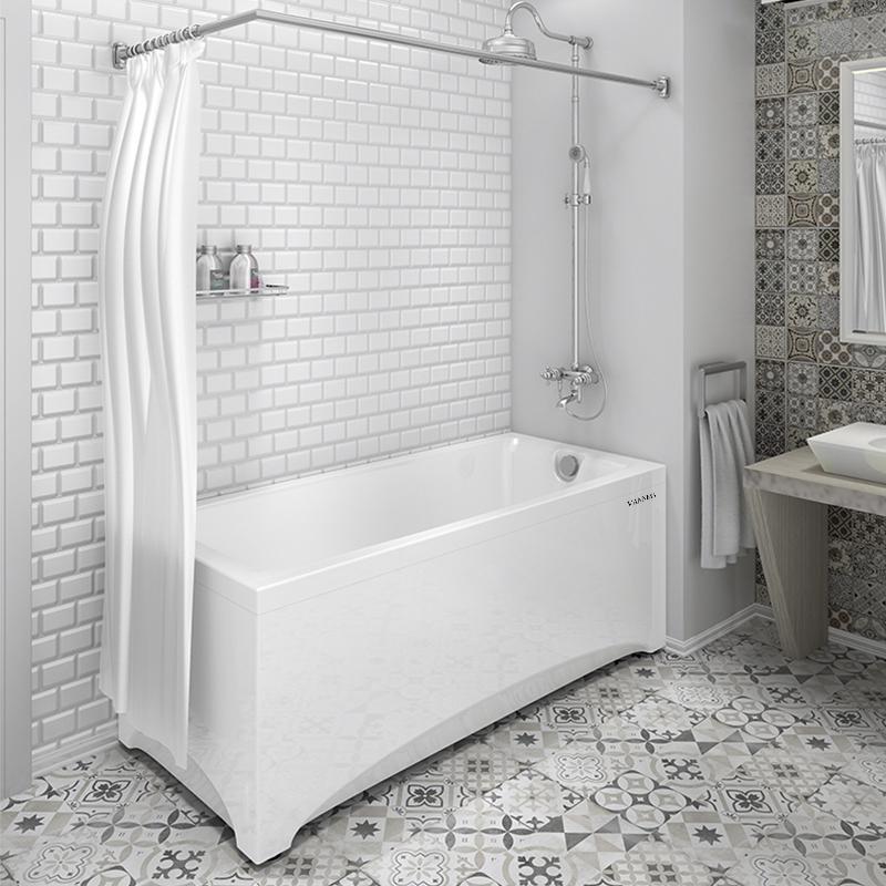 Изображение товара Карниз для ванной Радомир Г- образный 160x70см