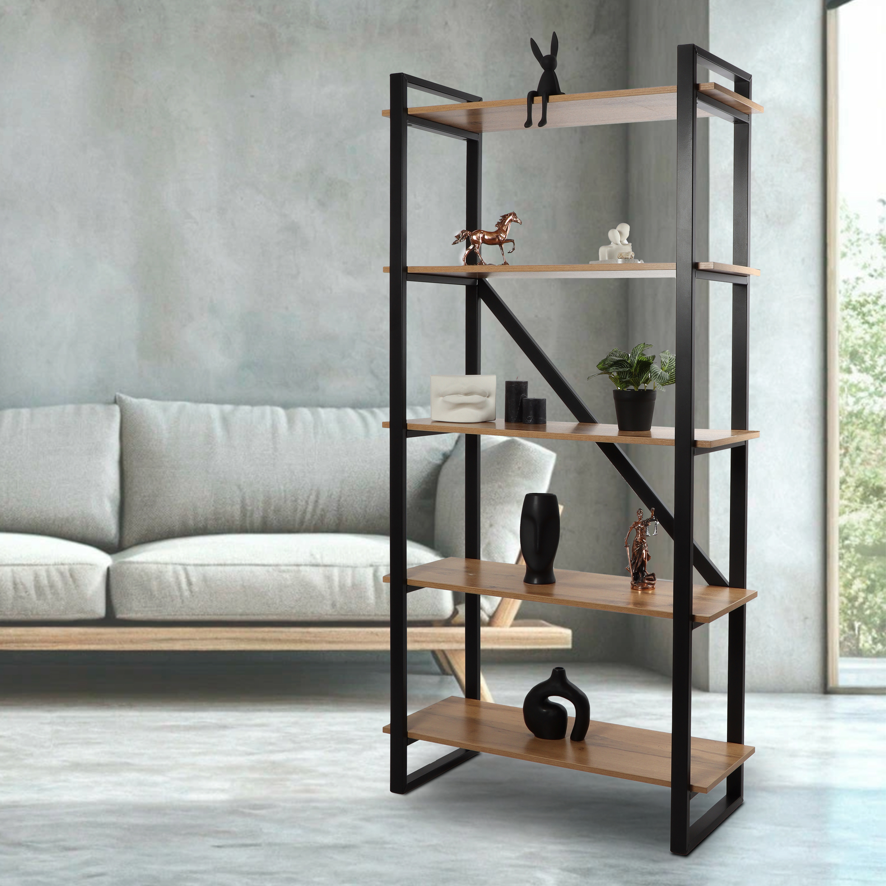 Изображение товара Стеллаж с полками Mitlan 90x180 см для дома и офиса