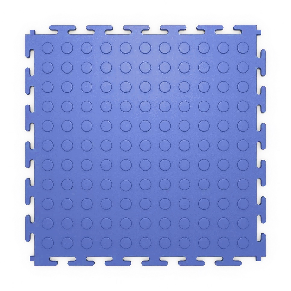 Изображение товара Модульная ПВХ плитка ПО СЭК LT mini Coin PVC 43 класс 25x25 мм синий 1 м²