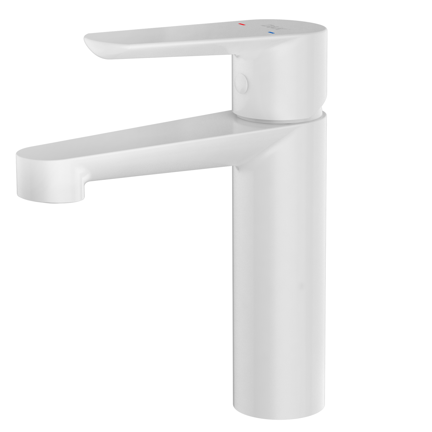 Изображение товара Смеситель для раковины D&K Bayern.München DA1562108 белый латунь хромированные покрытие Германия