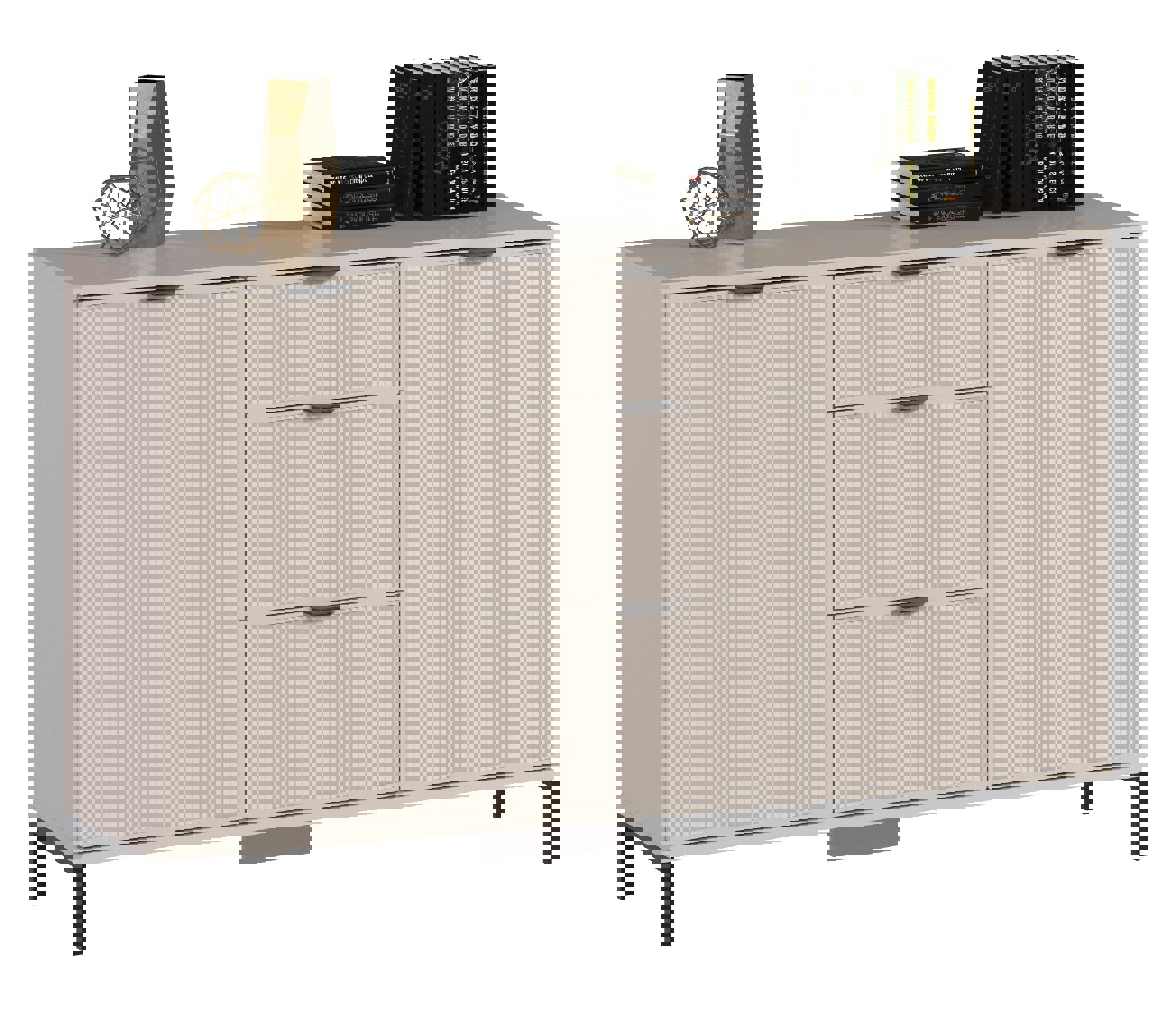 Изображение товара Комод Турин сб-3571 с 3 ящиками из ЛДСП и МДФ стильный современный