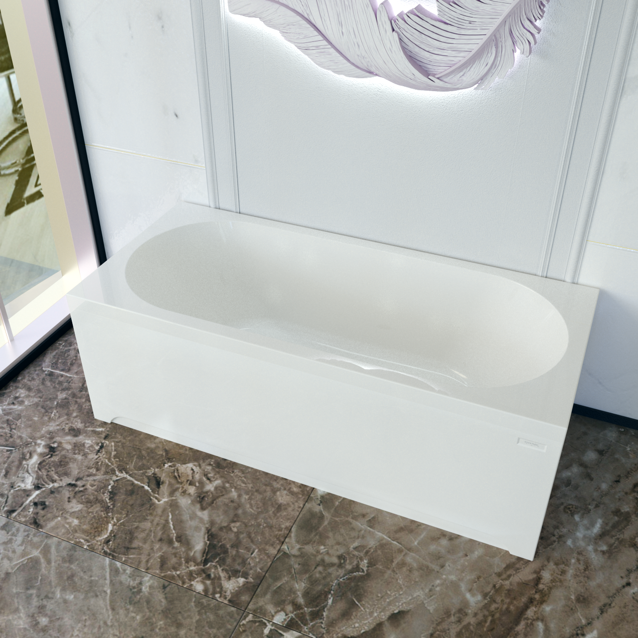 Изображение товара Акриловая ванна Вальс 200х100 с центральным сливом и теплоизоляцией