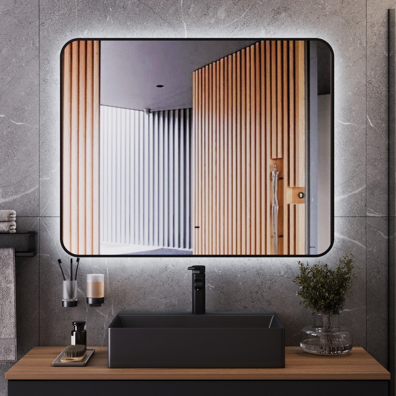 Изображение товара Зеркало для ванной с подсветкой BOND M35ZE-10080 100x80 см