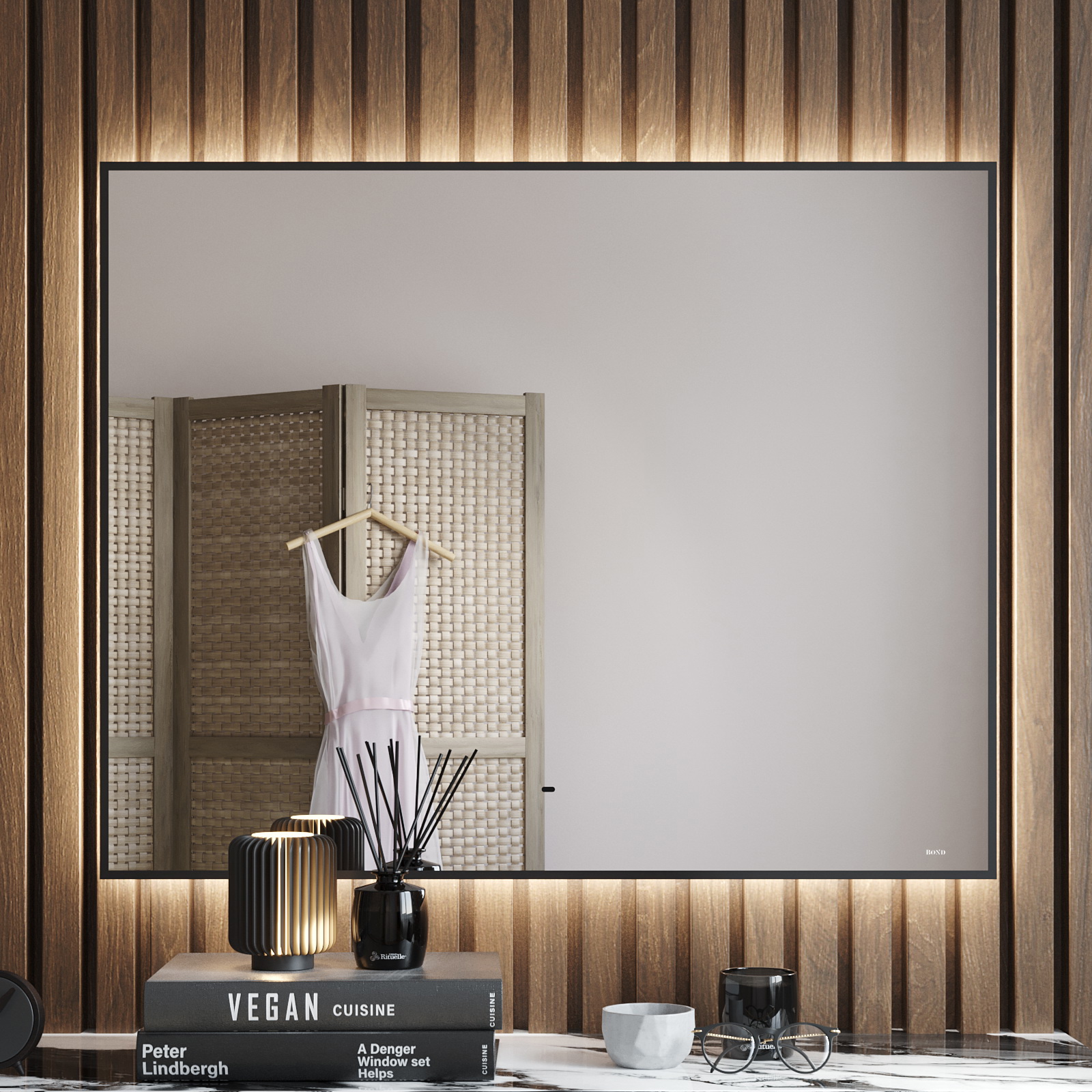 Изображение товара Зеркало с подсветкой Bond Cube M36ZE-10080 100x80 см влагостойкое с сенсорным управлением