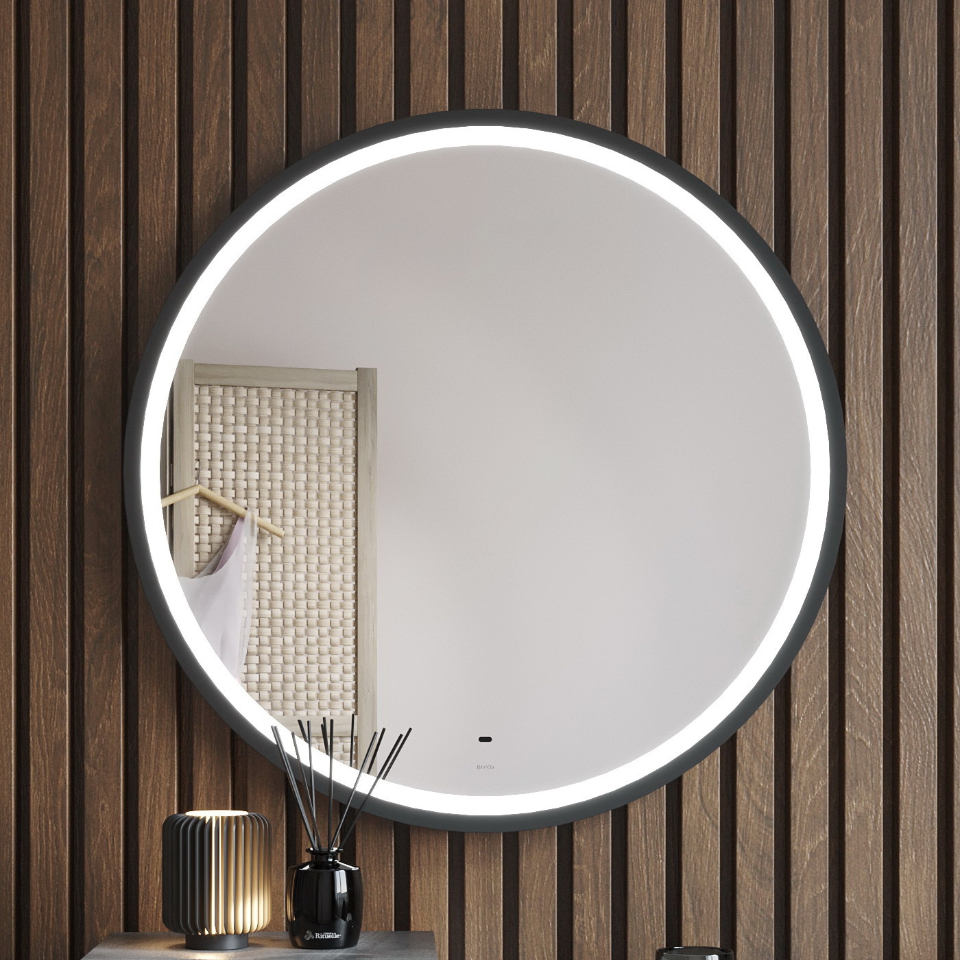 Изображение товара Дизайнерское зеркало с подсветкой Bond Circle M60ZE-8080 80х80 см