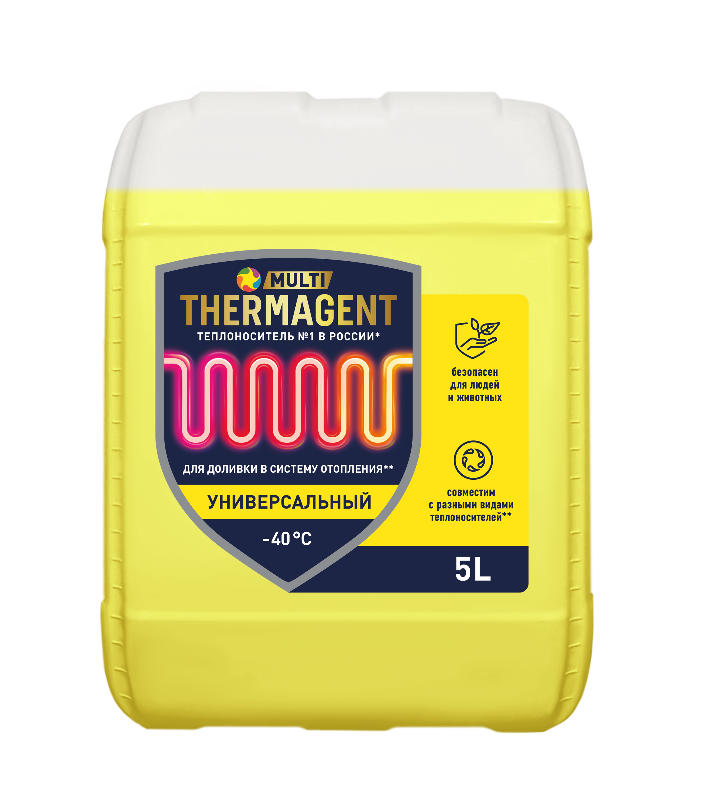 Изображение товара Теплоноситель Thermagent Эко 122555 -40°C 5 кг пропиленгликоль для систем отопления