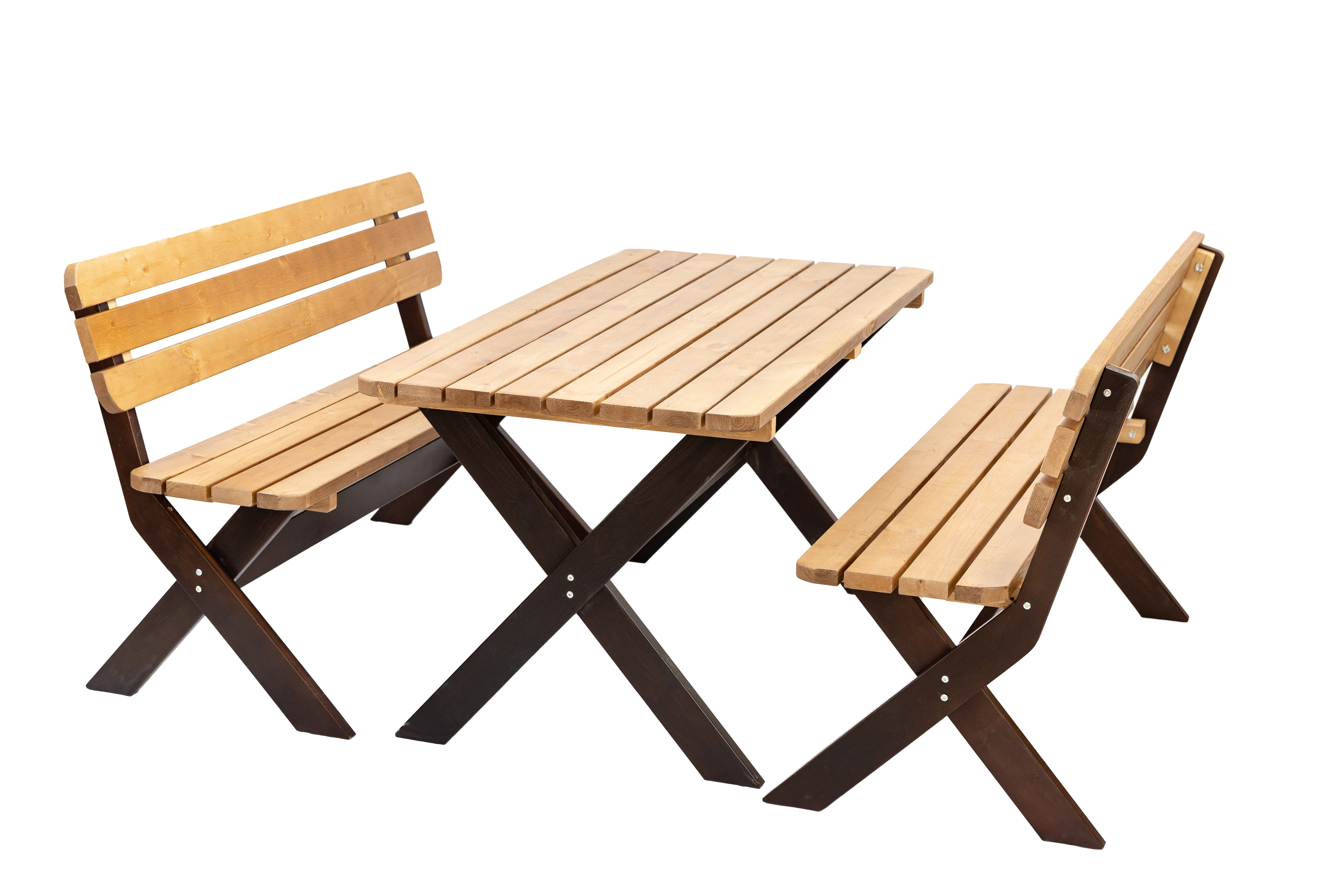 Изображение товара Комплект садовой мебели ФОТОН Эстер сосна орех/венге 3 предмета