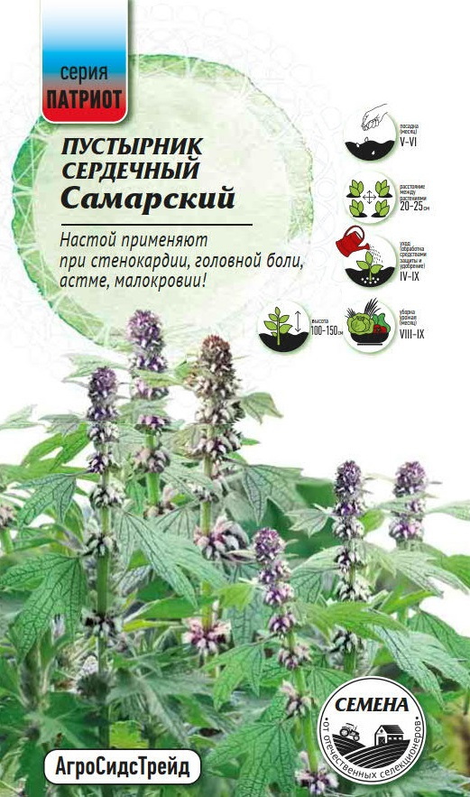 Изображение товара Семена пряных трав Патриот пустырник Самарский
