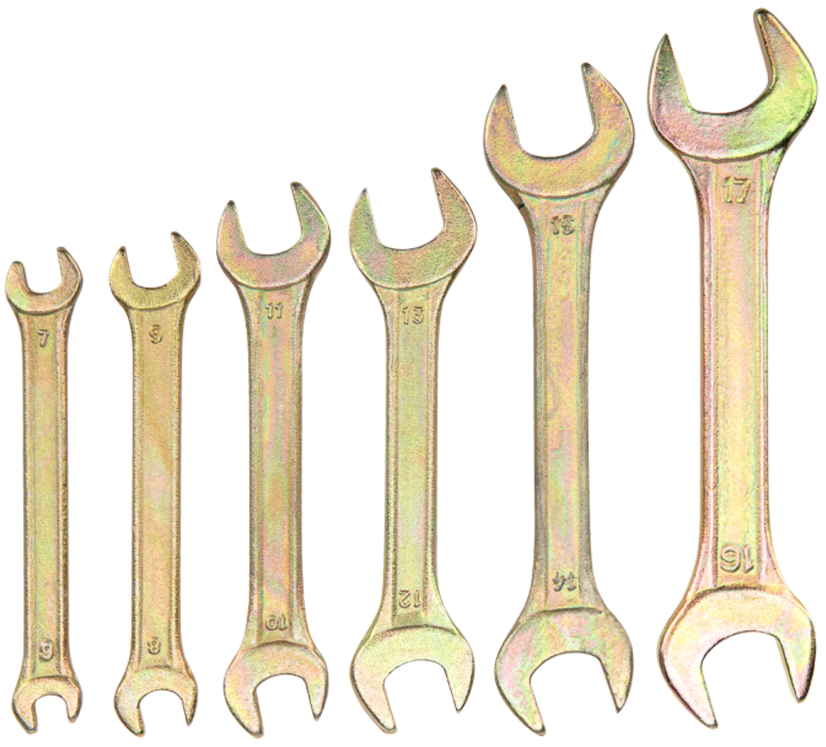 Изображение товара Набор рожковых ключей Rexant 12-5843-2, 6 предметов от 6 до 17 мм компактный кейс