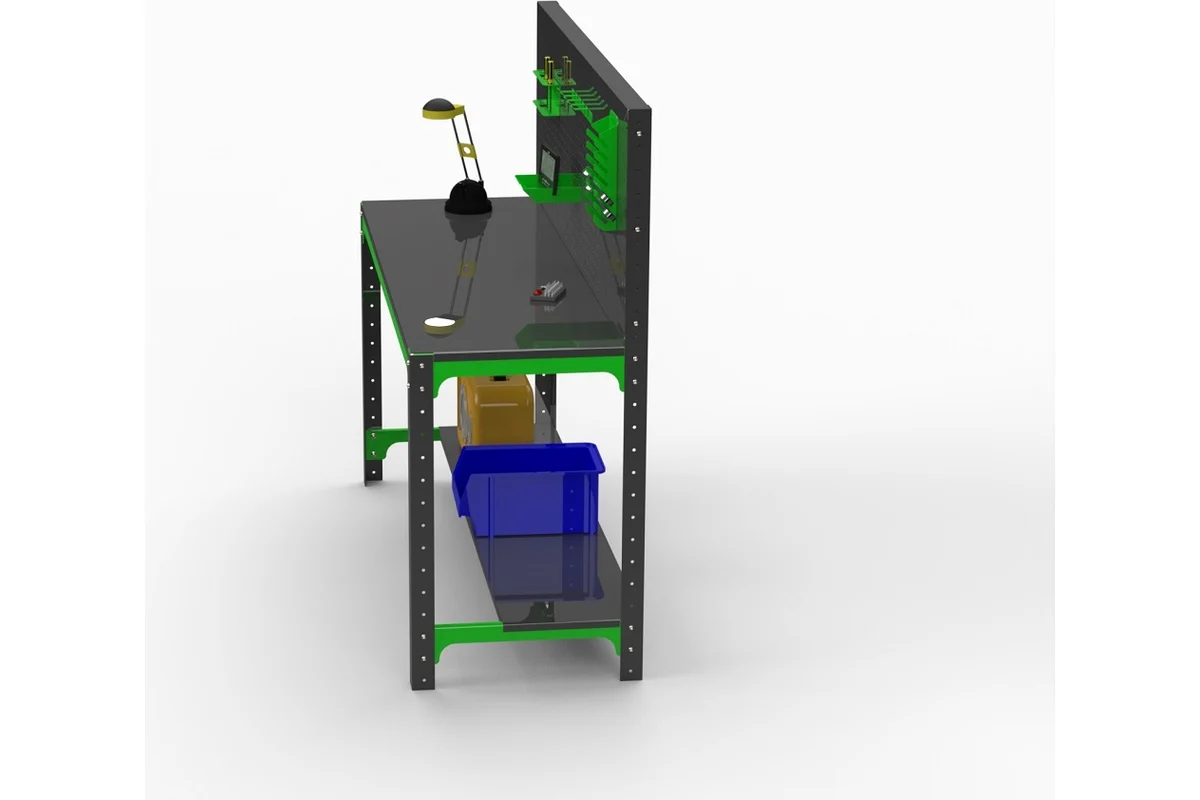 Изображение товара Стол металлический Metalex KIT 201043, максимальная нагрузка до 260 кг