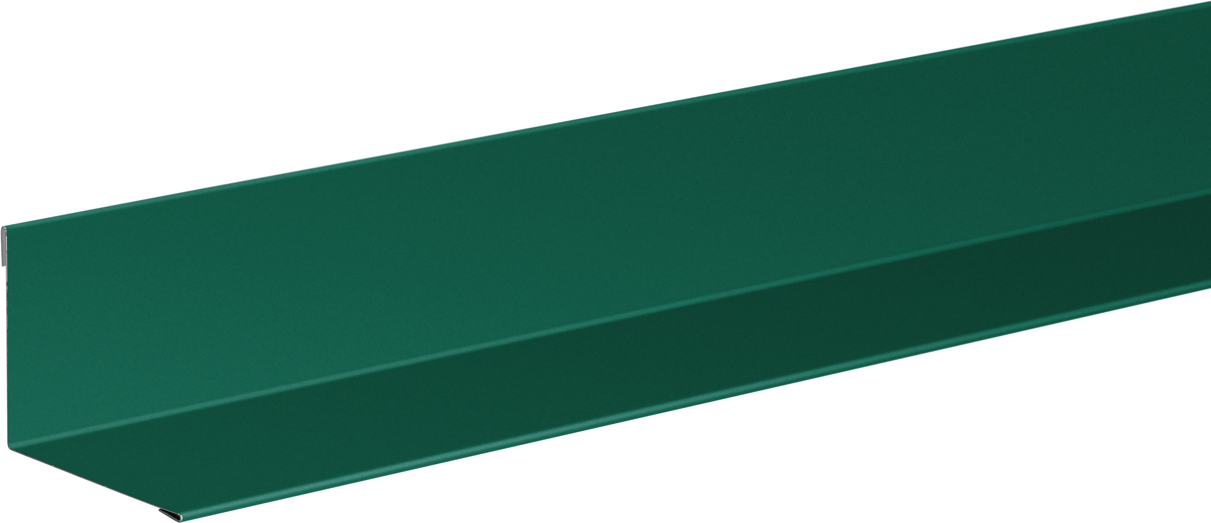 Планка для внутренних углов 50x50 мм 2 м 0.4 мм зеленый RAL 6005