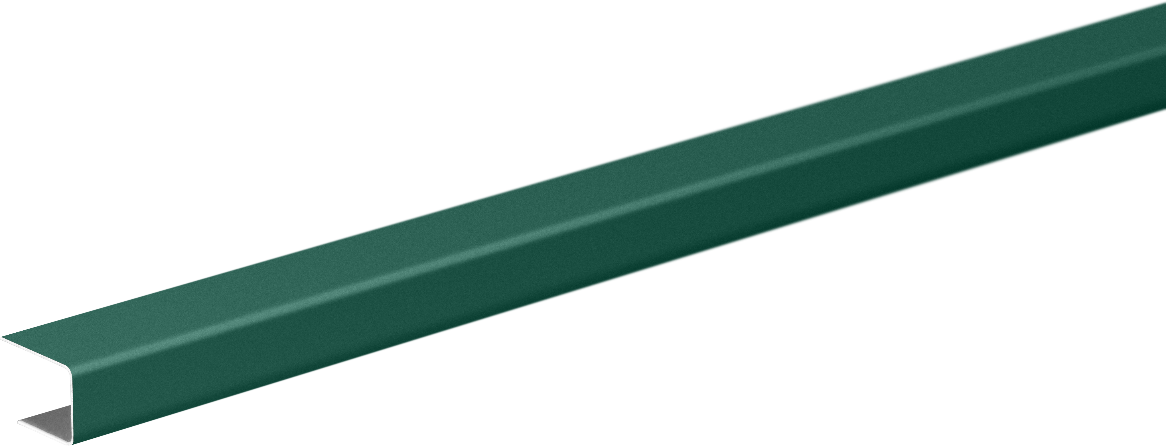 П-планка для профнастила С8 15x10 мм 2 м 0.4 мм RAL 6005 Зеленый