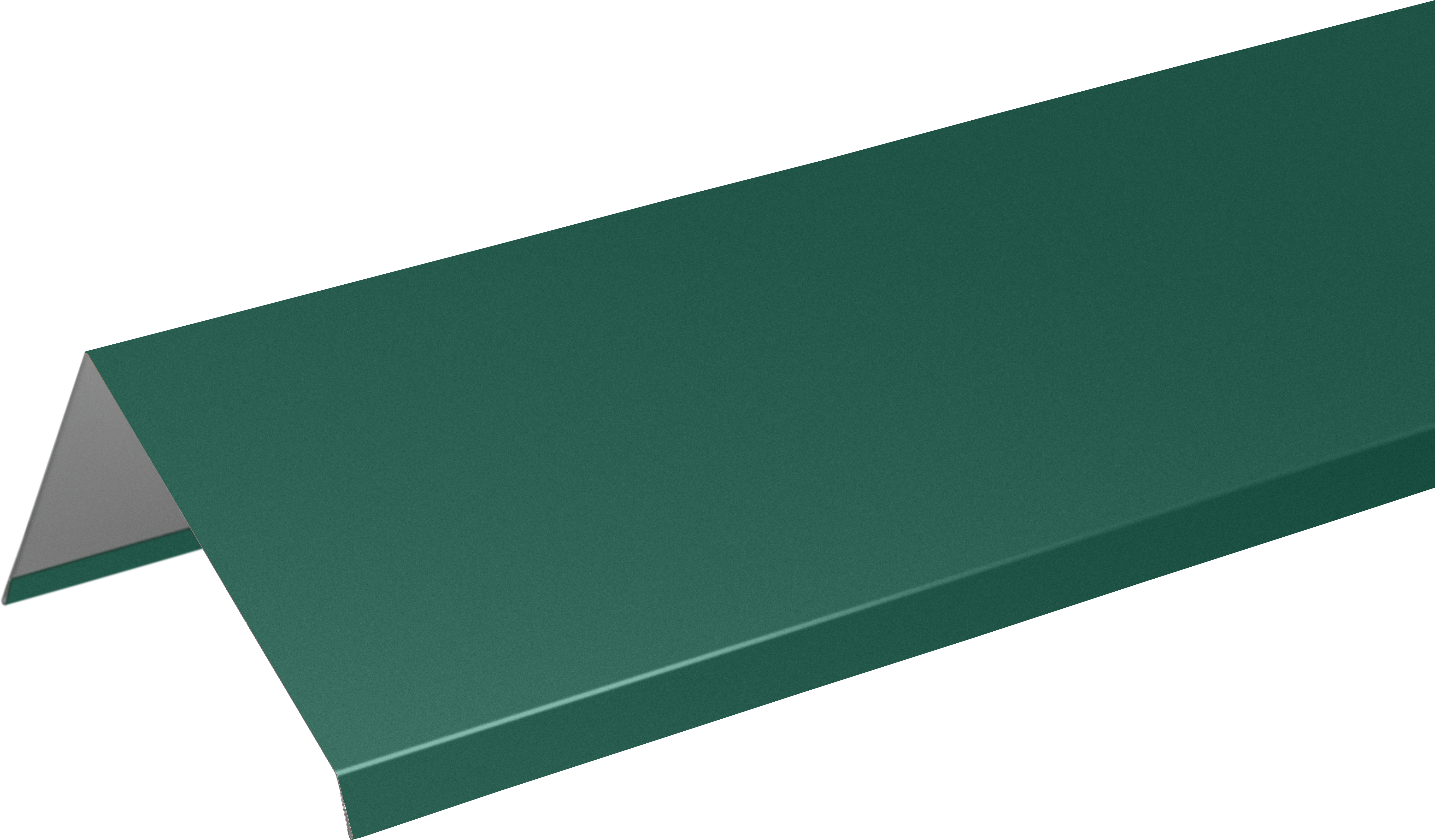 Планка ветровая для металлочерепицы 95x120 мм 2 м 0.4 мм RAL 6005 зеленый