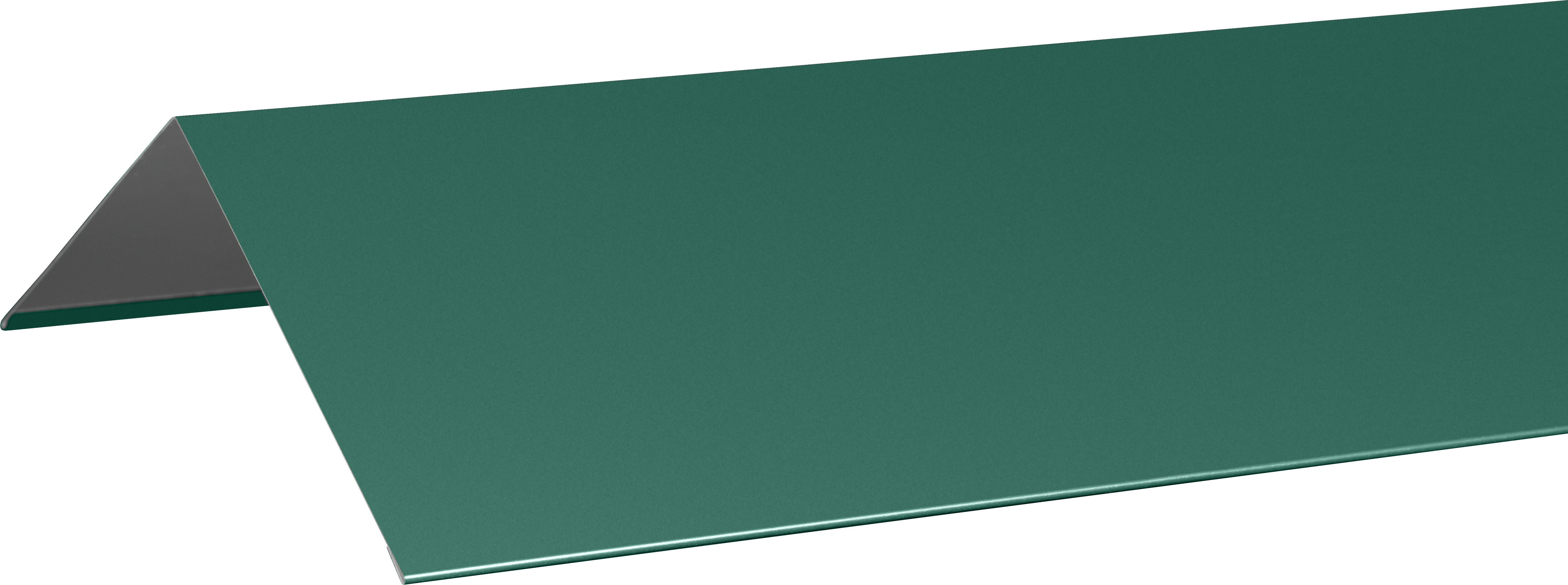 Конек плоский 150x150 2 м 0.4 мм RAL 6005 зеленый