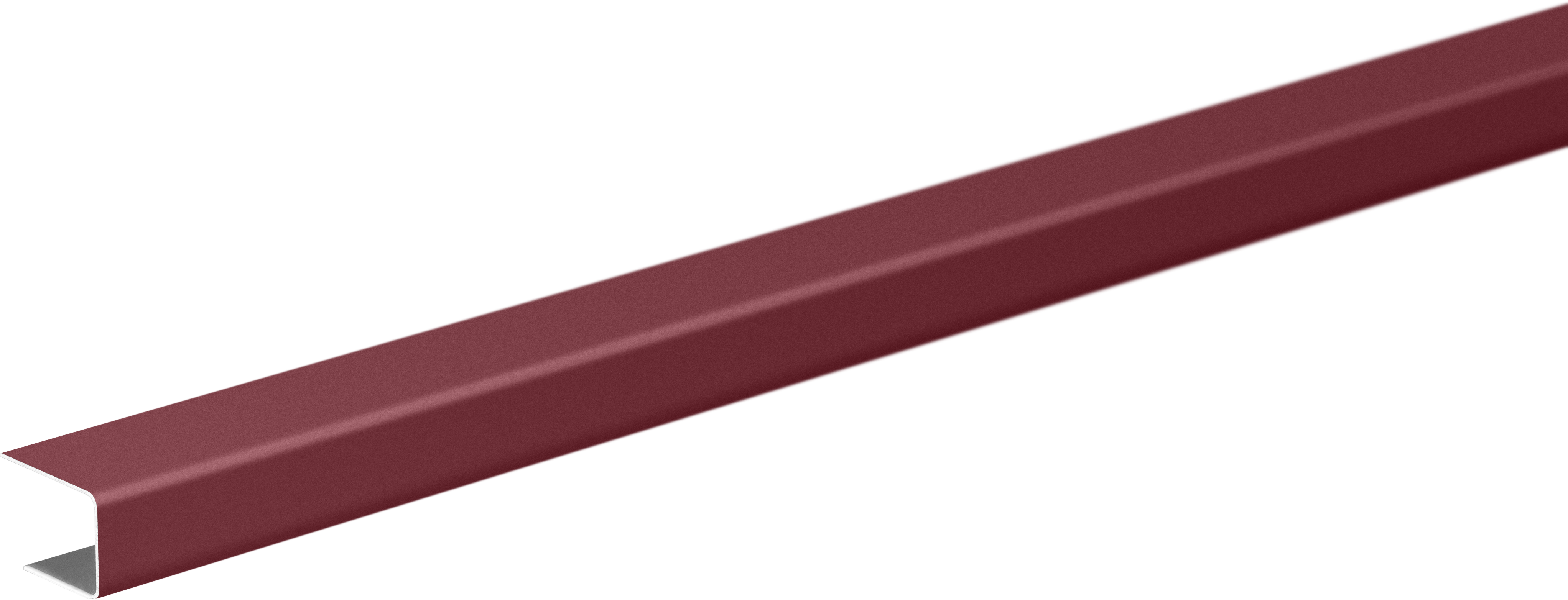 П-планка для профнастила С8 15x10 мм 2 м 0.4 мм RAL 3005 Красный